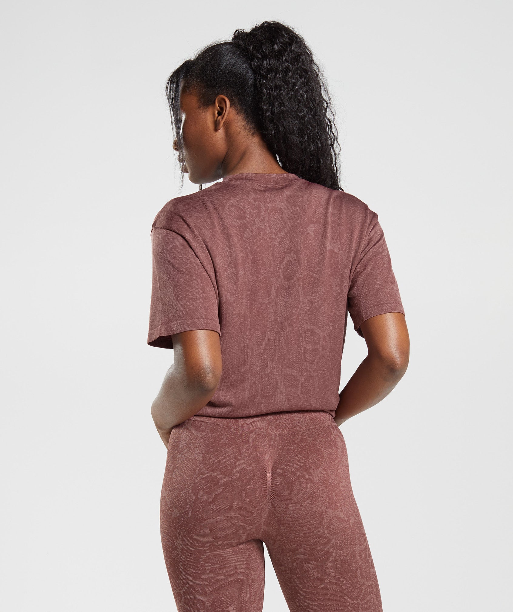 Adapt Animal Seamless T-Shirt in Modern Blush Pink/Magenta Brown - view 2