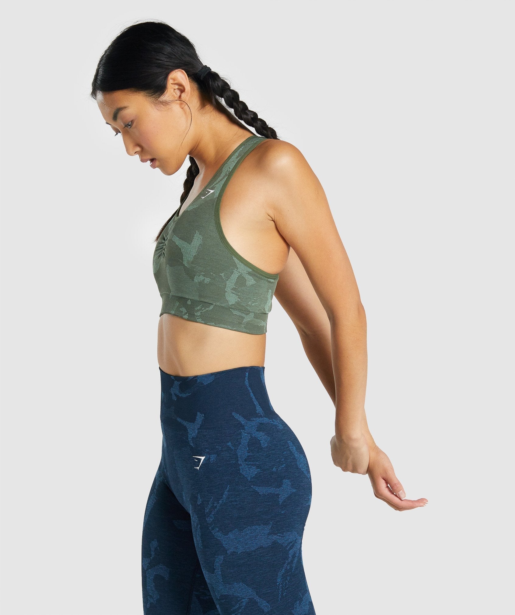 Adapt Camo Seamless Racer Back Sports Bra