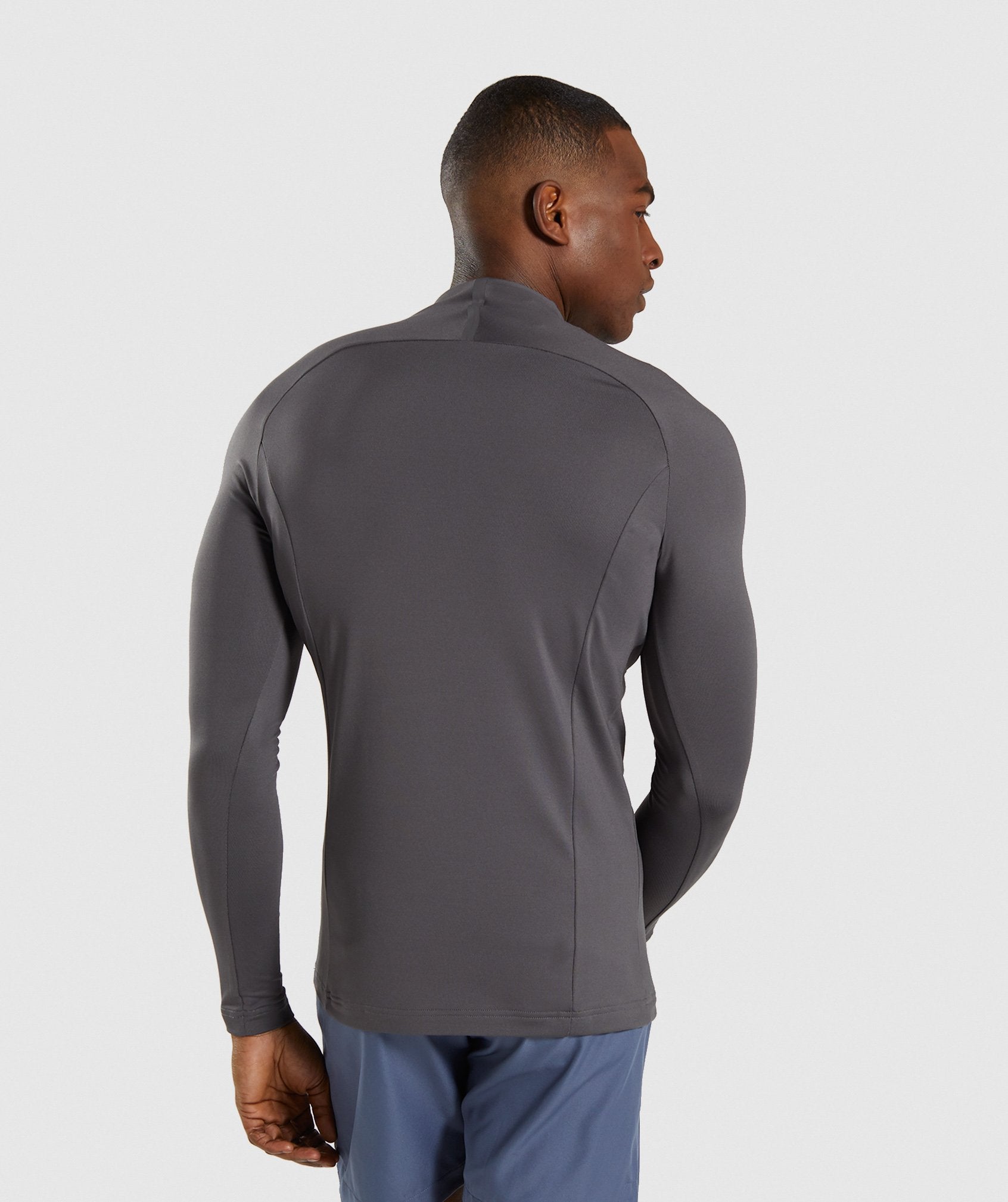 Advanced 1/4 Zip Pullover in Charcoal - view 2