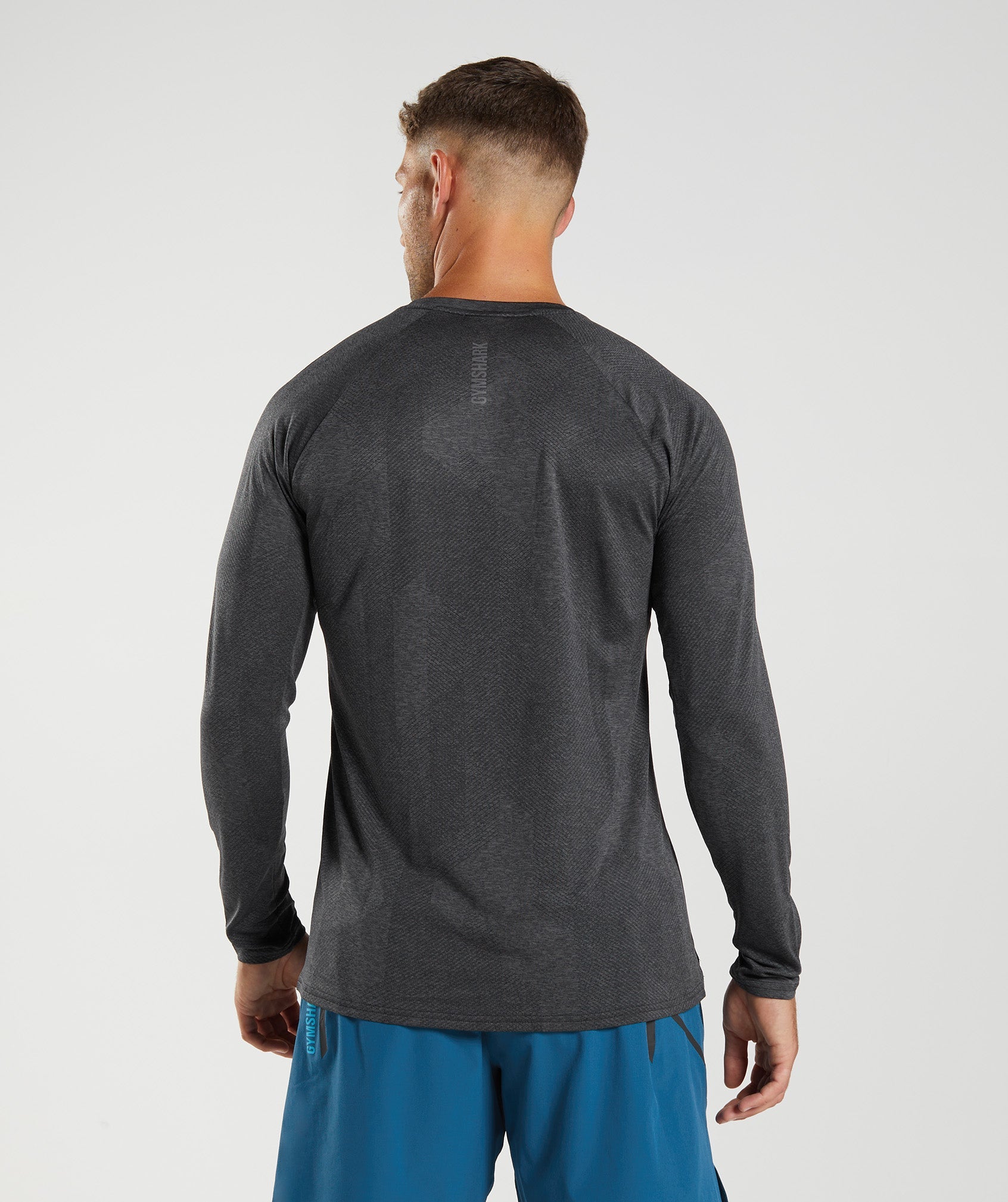 Apex Long Sleeve T-Shirt in Black/Silhouette Grey - view 2