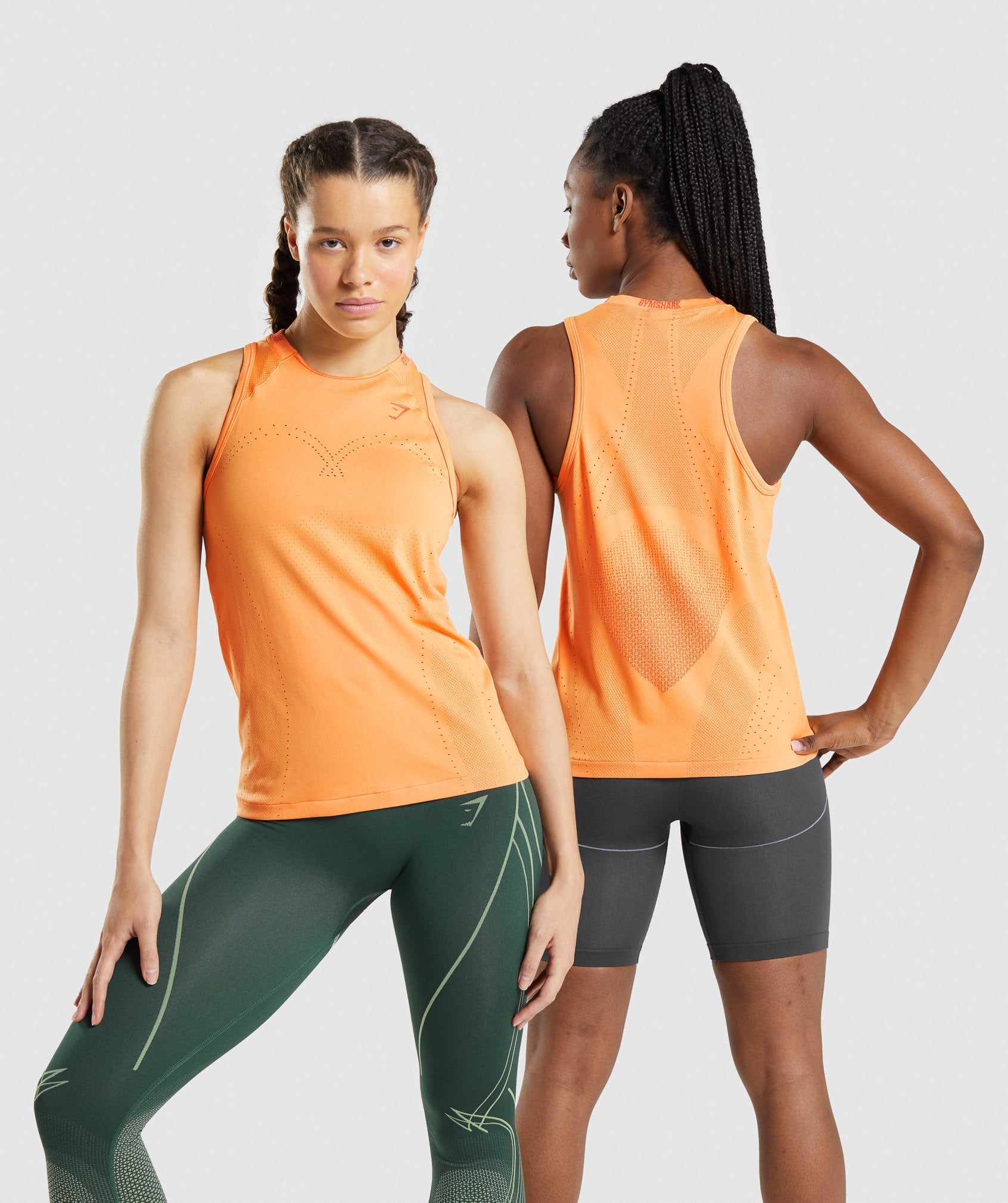 Apex Seamless Tank in Apricot Orange/Papaya Orange - view 4