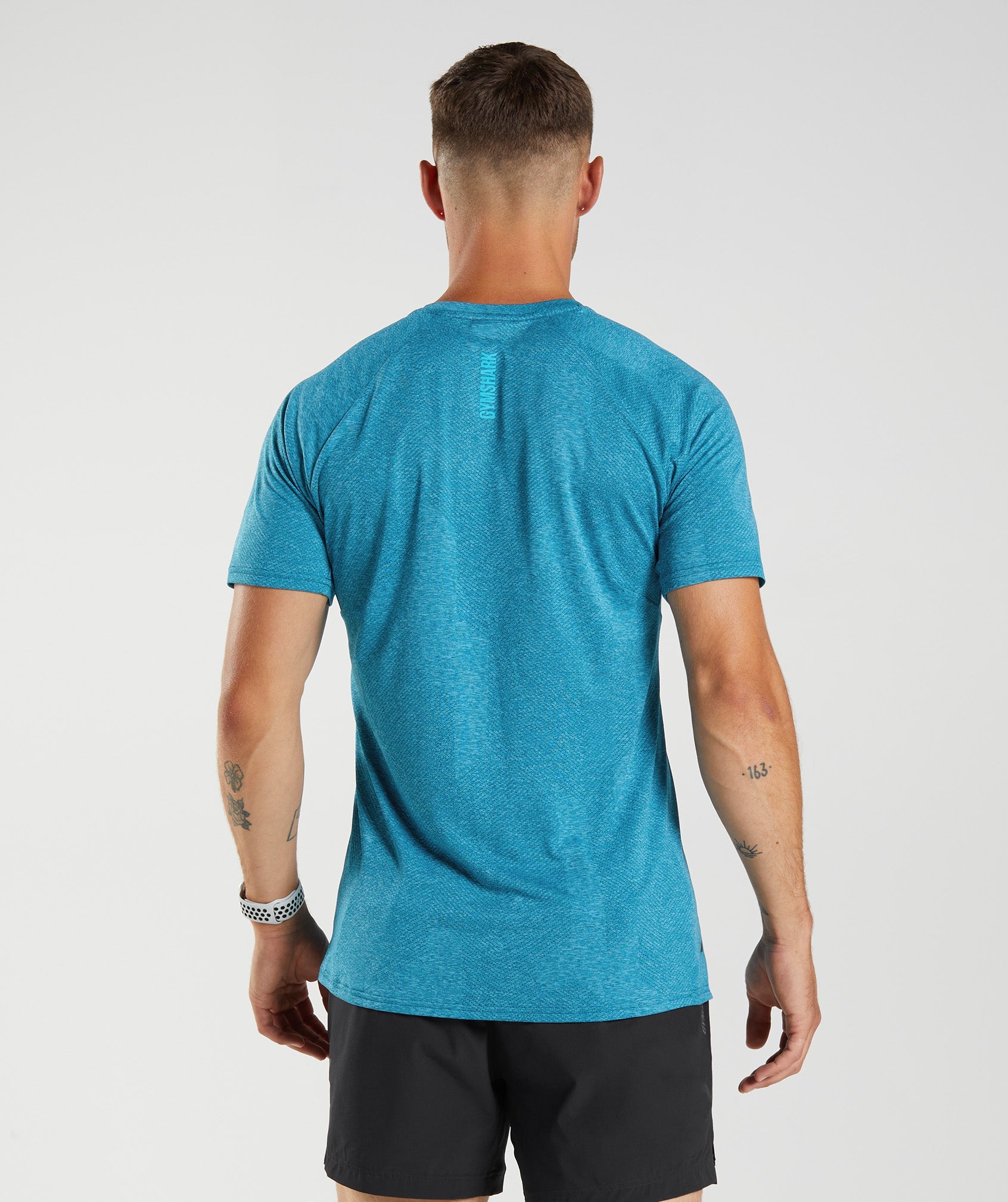 Apex T-Shirt in Atlantic Blue/Shark Blue - view 2