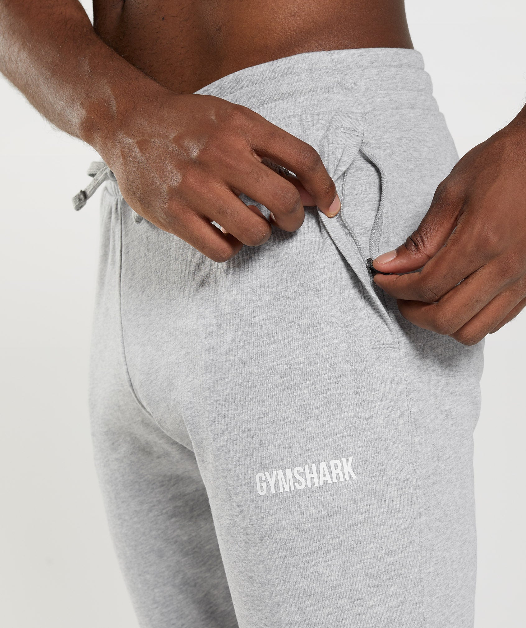 Apollo Joggers in Light Grey Marl - view 4