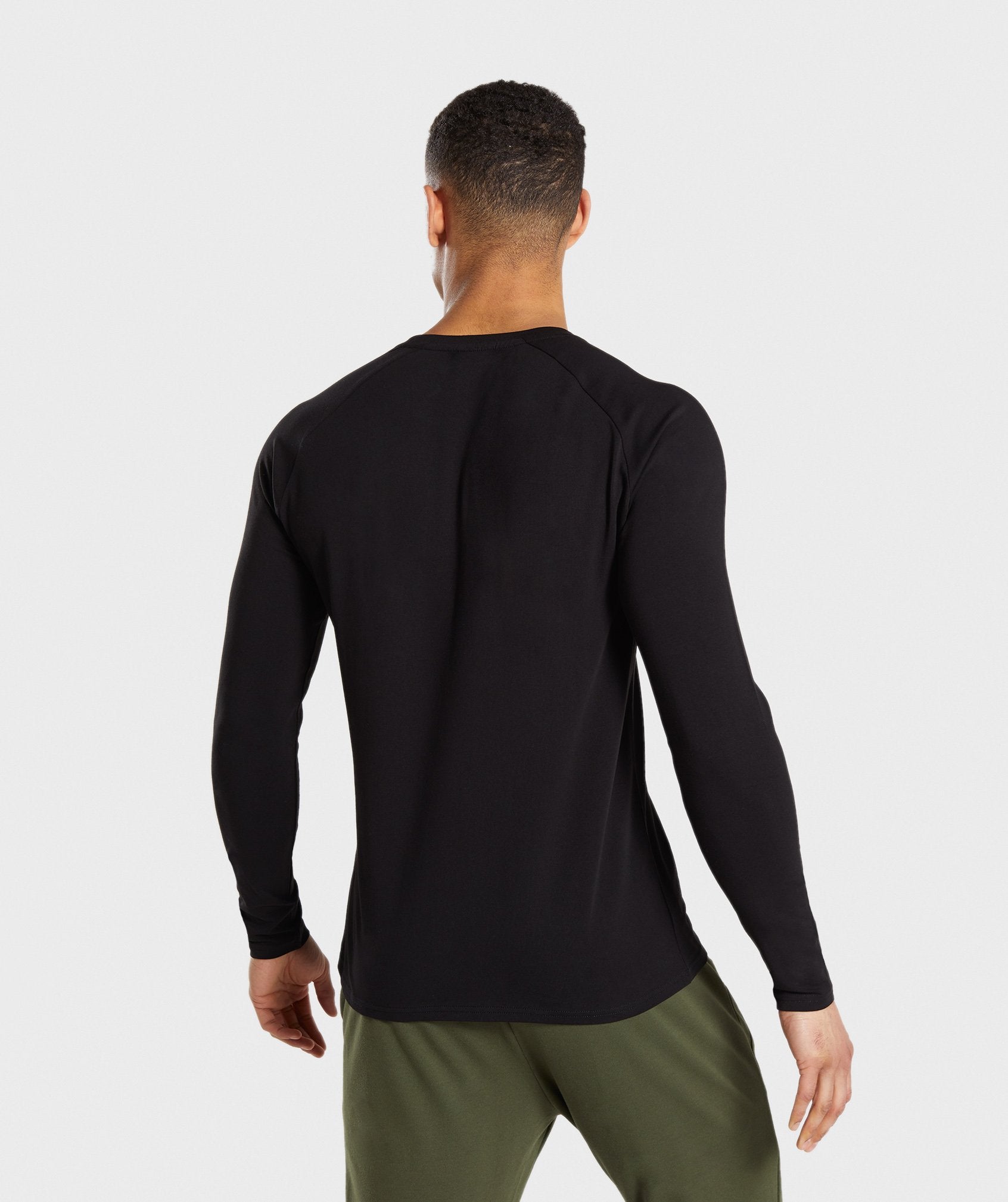 Apollo Long Sleeve T-Shirt in Black/White - view 2