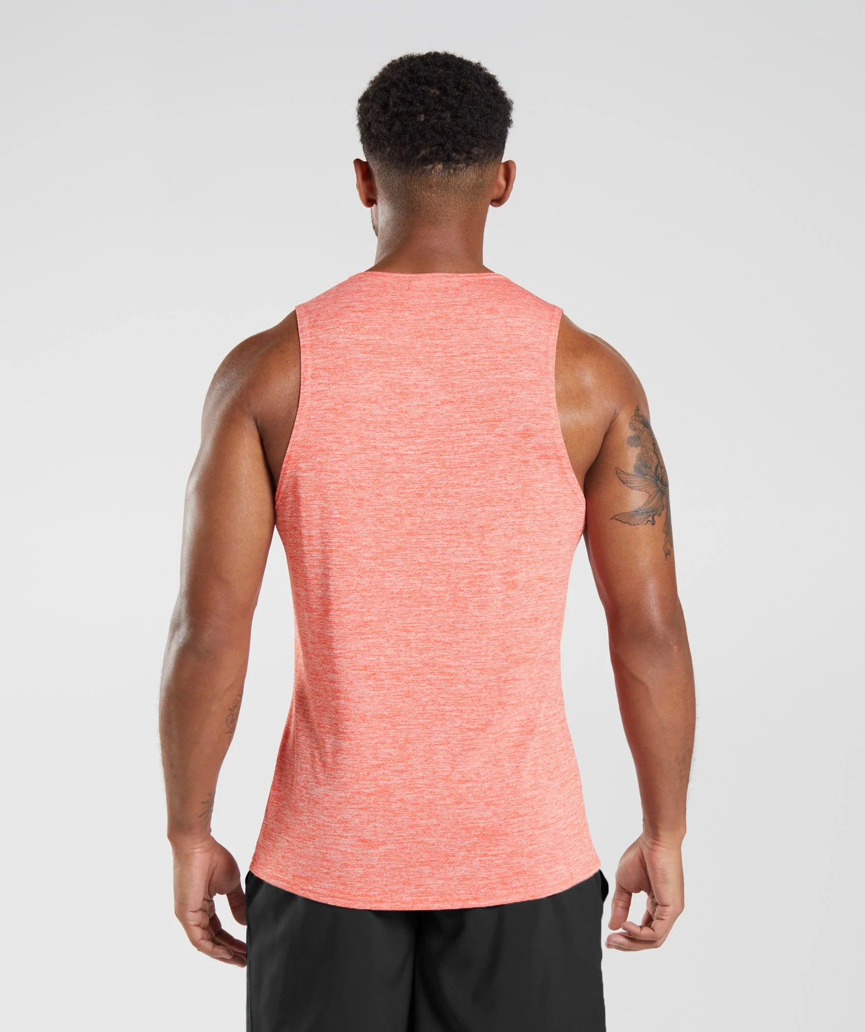 Arrival Marl Tank in Orange/White Marl - view 2