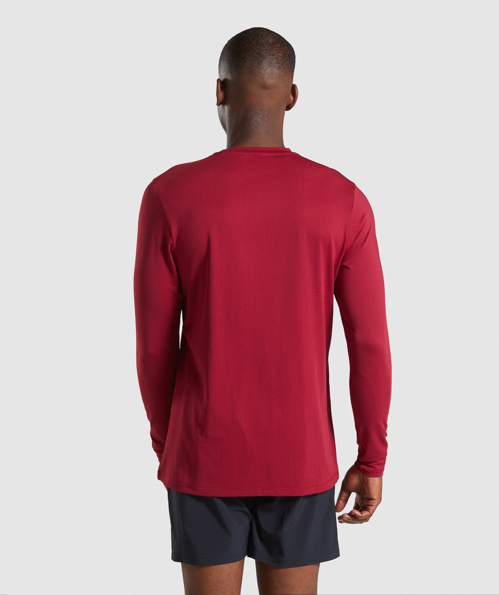 Arrival Long Sleeve T-Shirt in Claret - view 2
