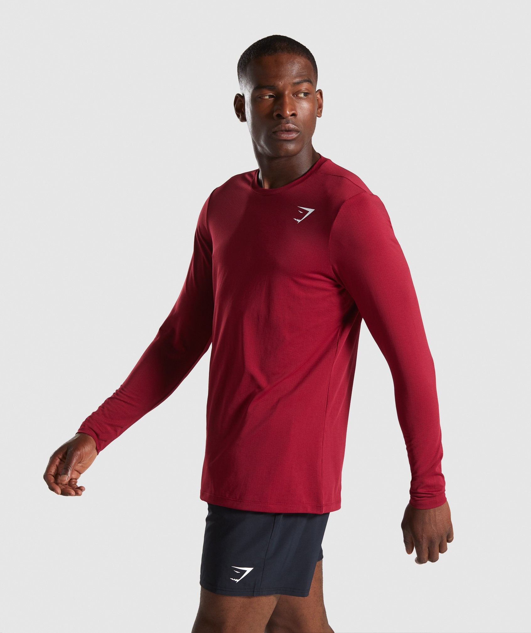 Arrival Long Sleeve T-Shirt in Claret - view 3