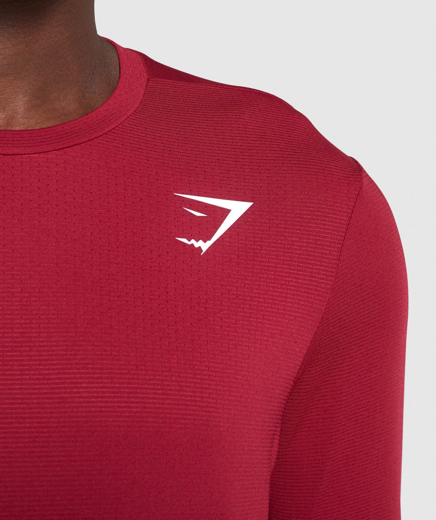Arrival Long Sleeve T-Shirt in Claret - view 5