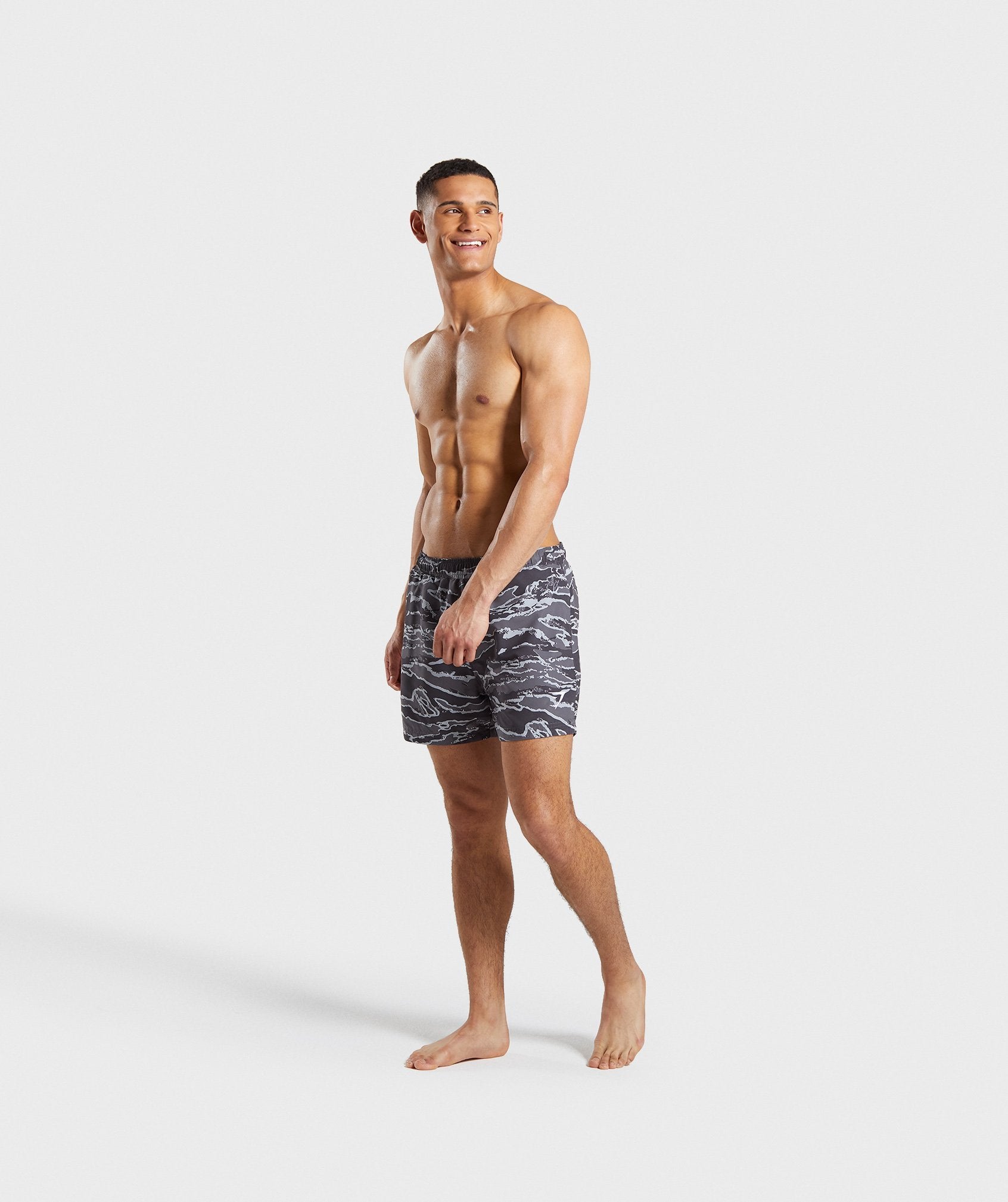 Atlantic Swim Shorts in Grey Camo - view 4