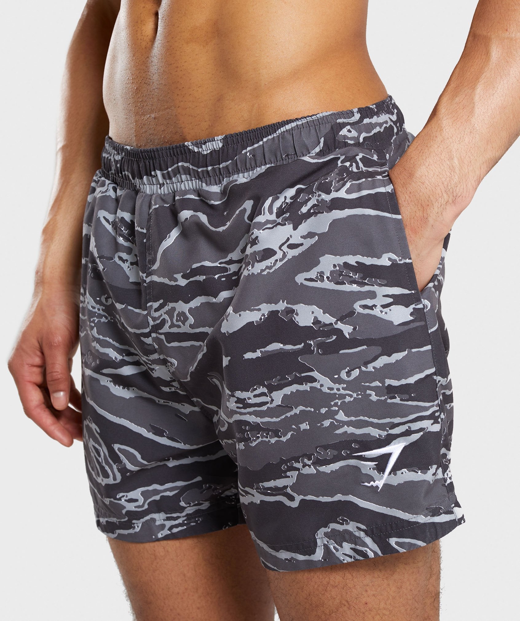 Atlantic Swim Shorts in Grey Camo - view 6