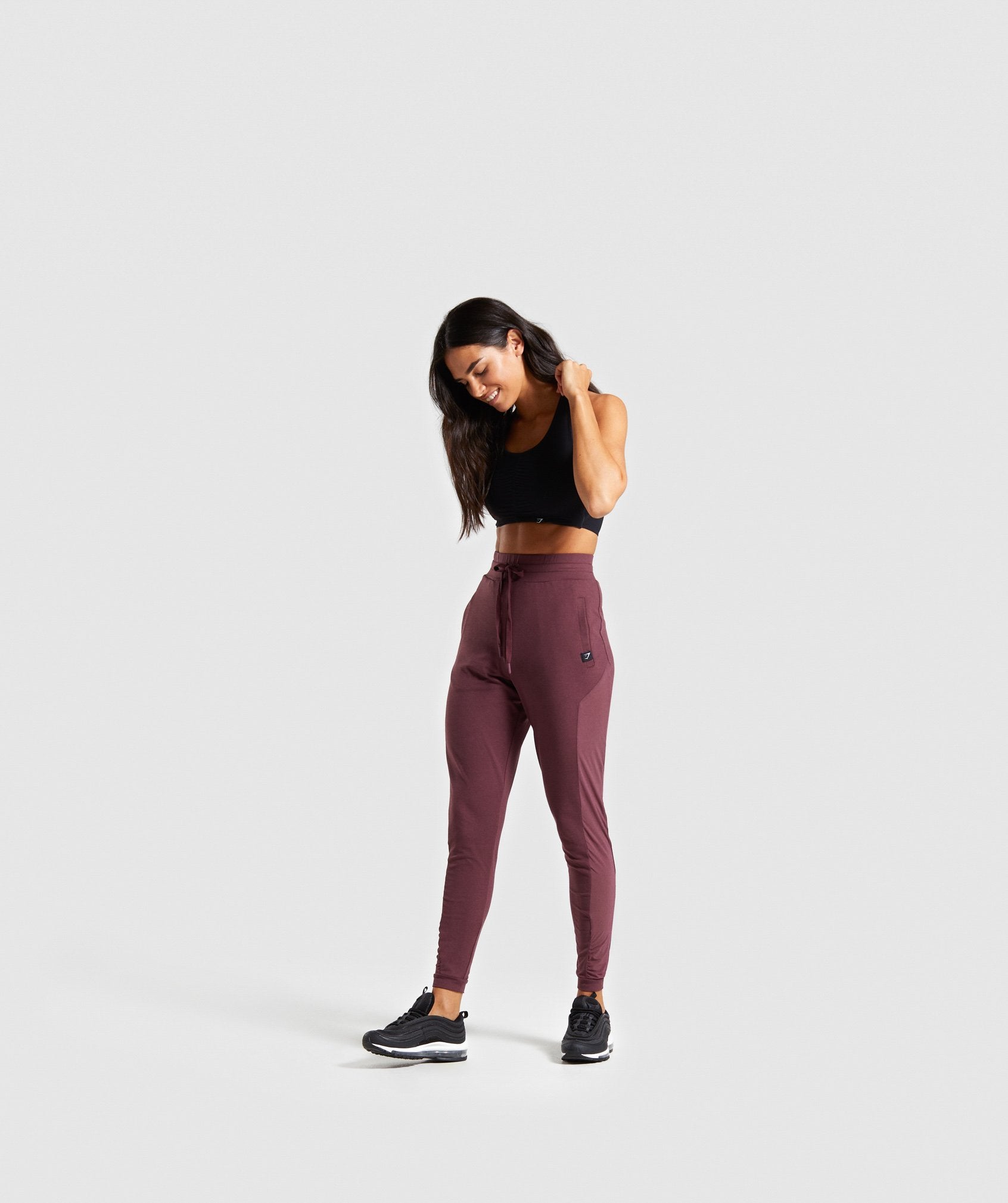 Aura Joggers in Berry Red - view 4