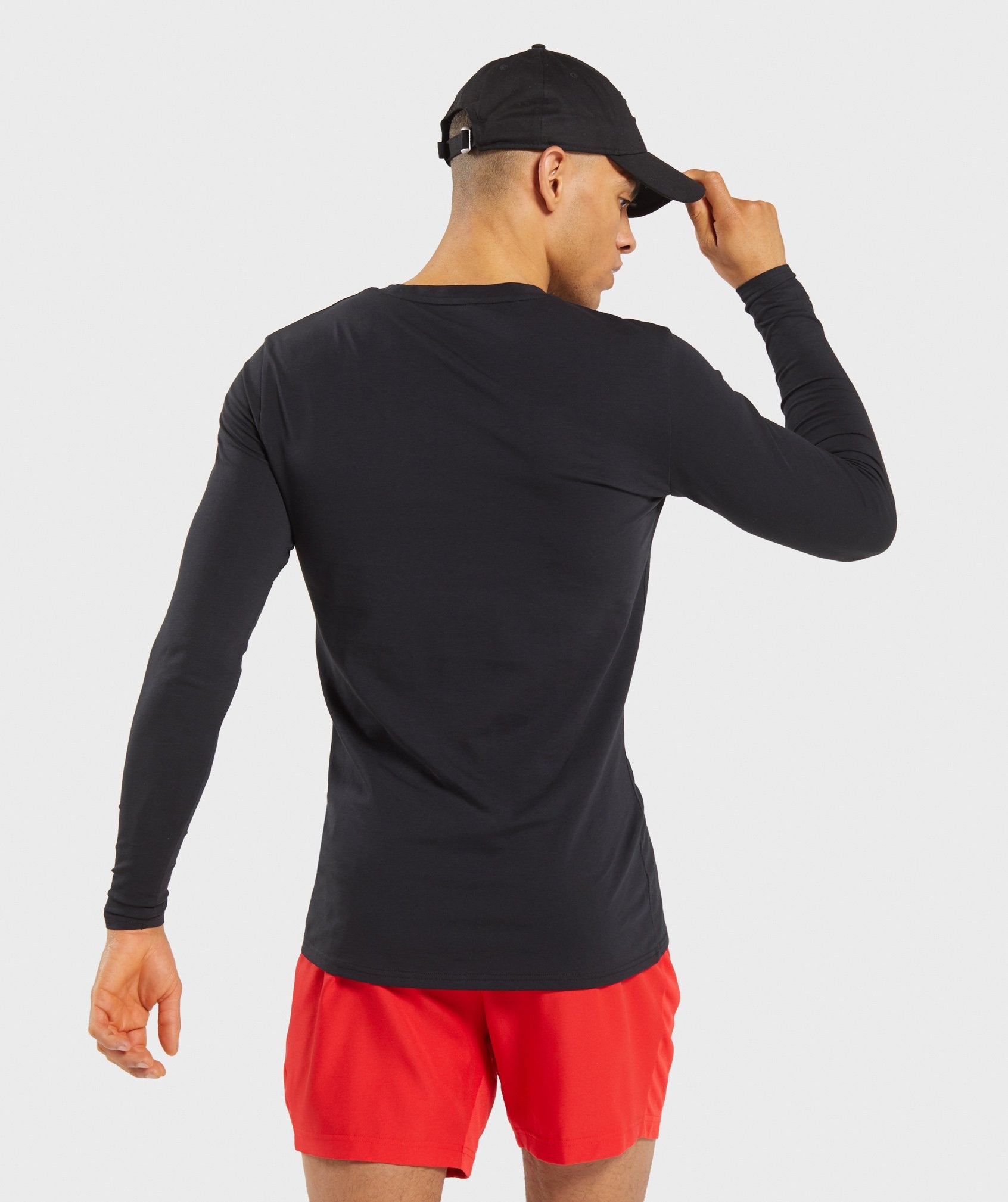 Base Long Sleeve T-Shirt in Black - view 2