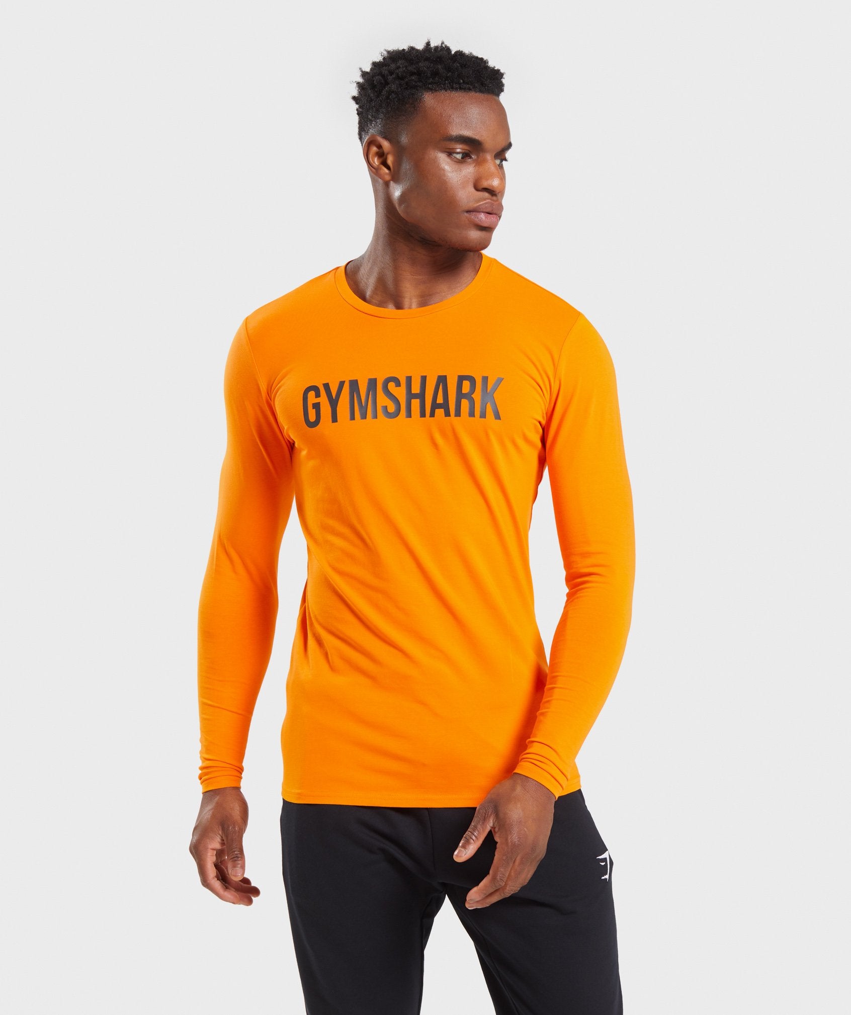 Base Long Sleeve T-Shirt in Orange - view 1