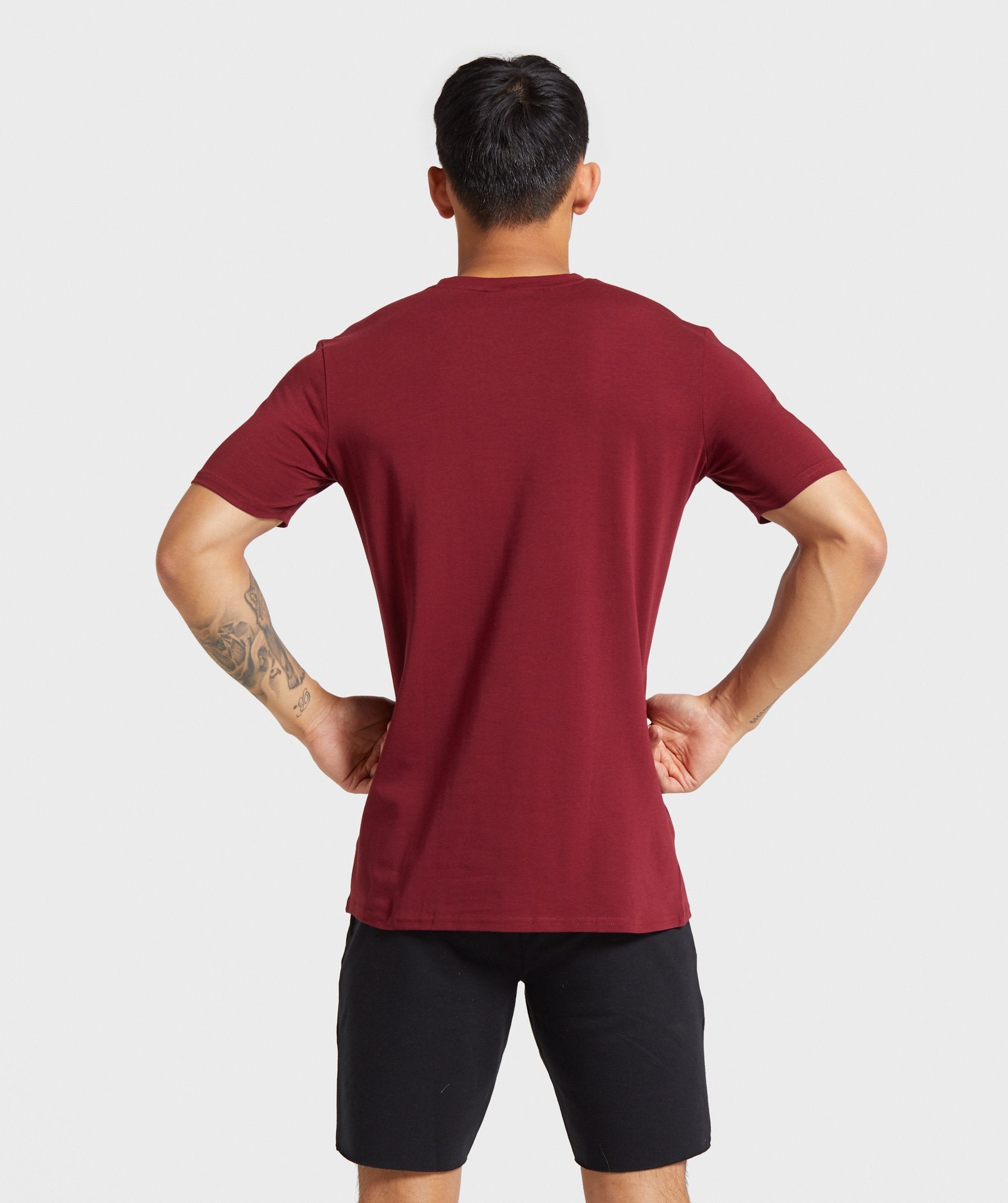 Gymshark Base T-Shirt - Claret Image B