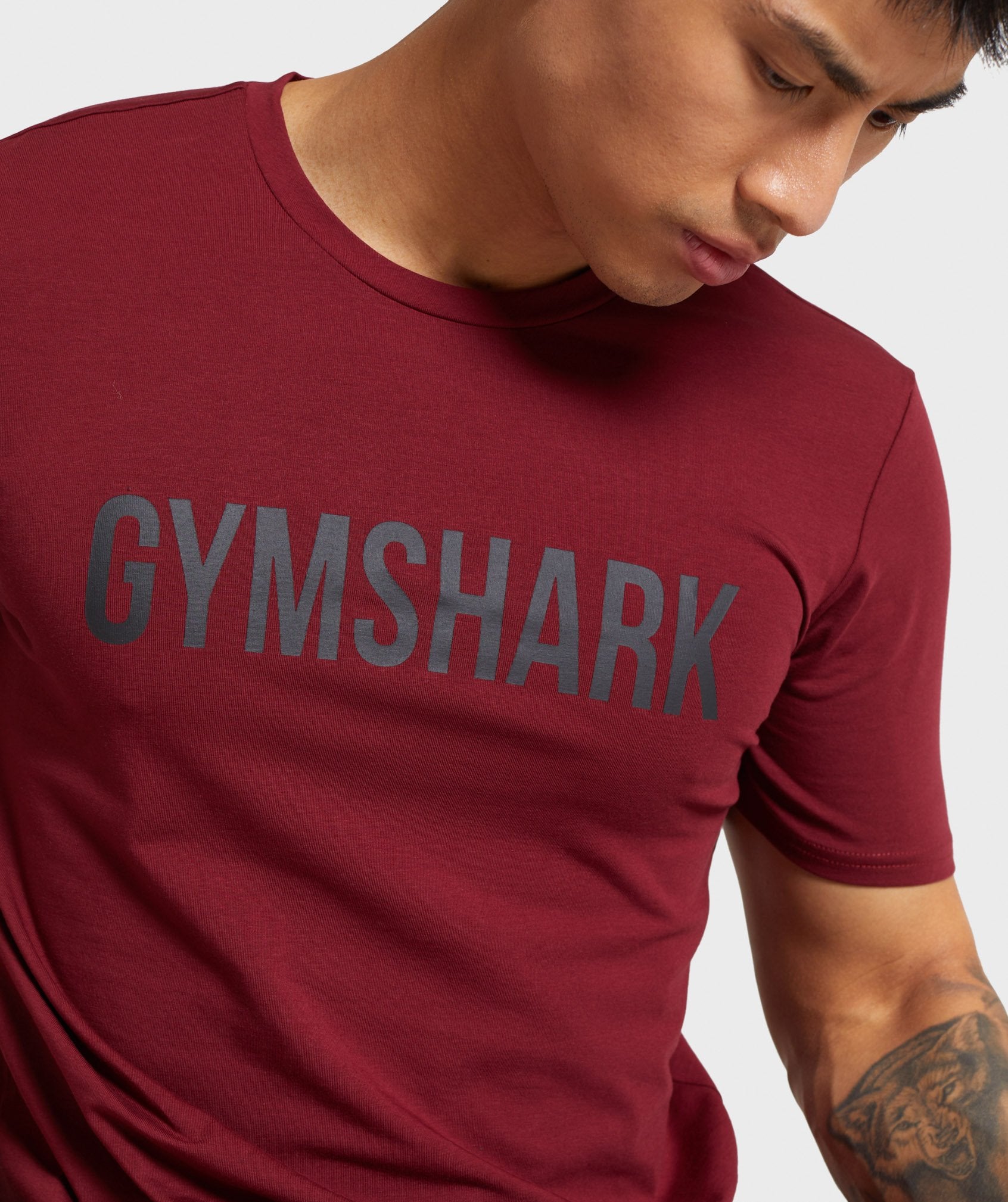 Gymshark Base T-Shirt - Claret Image D1