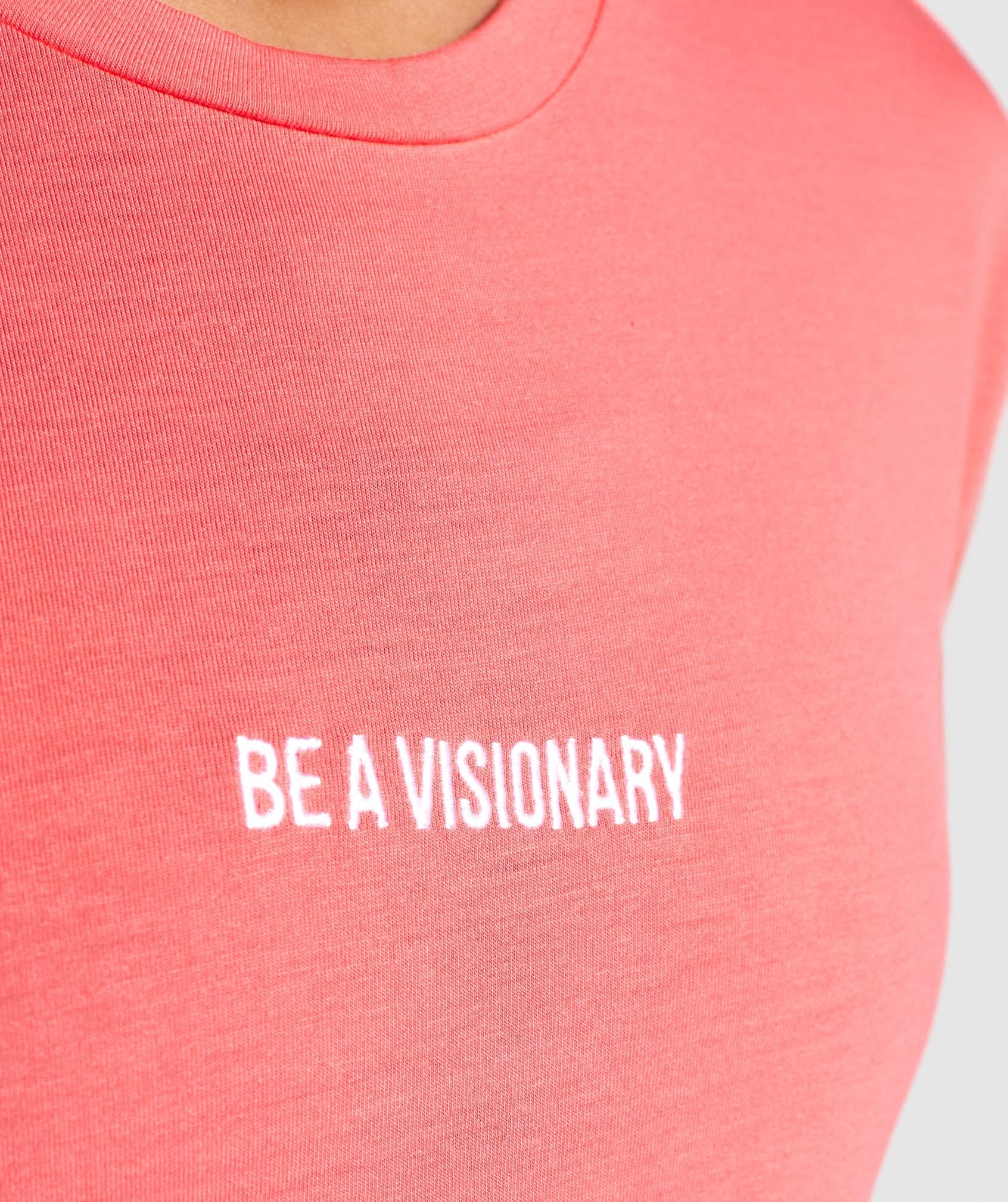 Essential Be a Visionary Tee in Coral - view 6