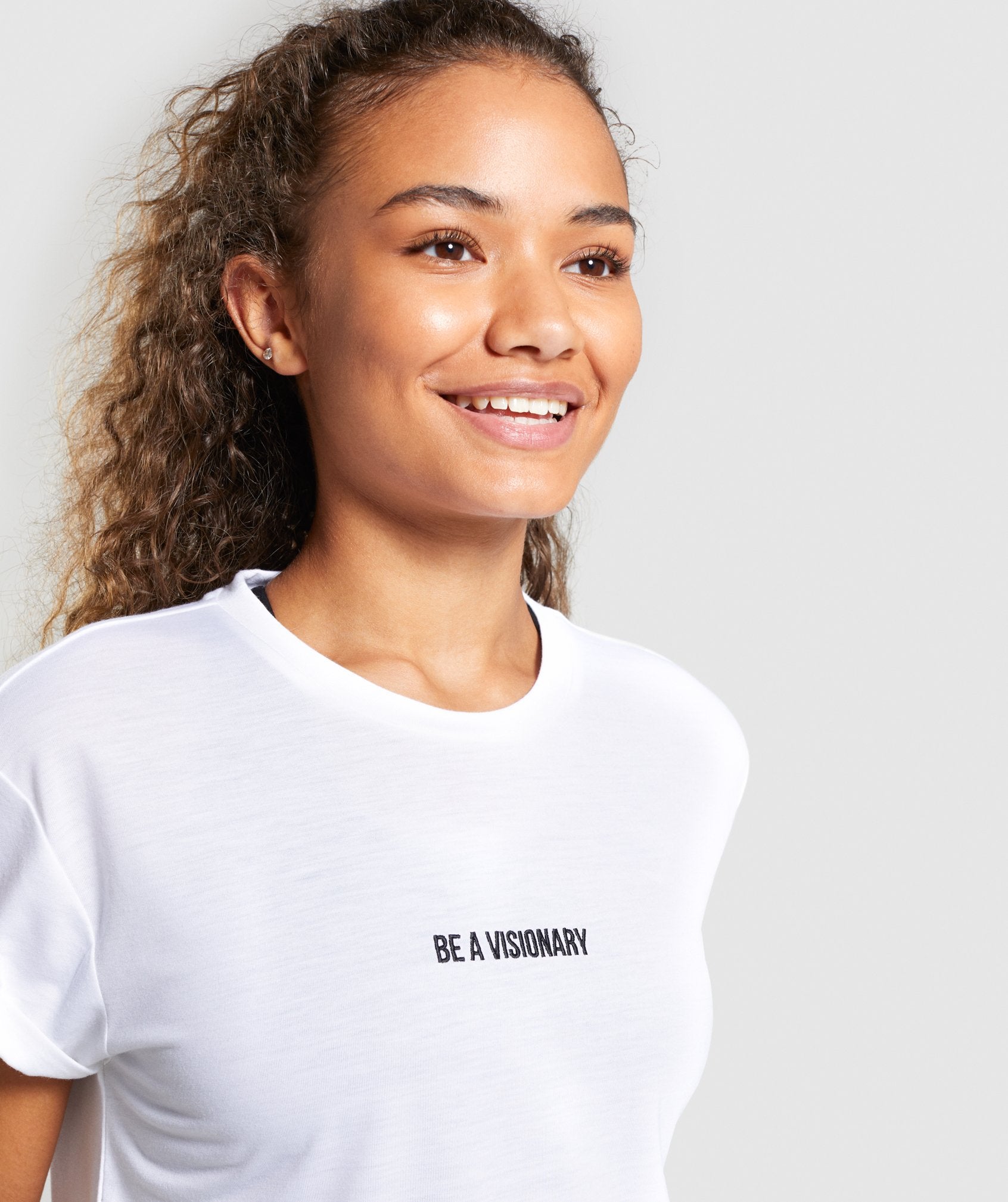 Essential Be a Visionary Tee in White - view 5