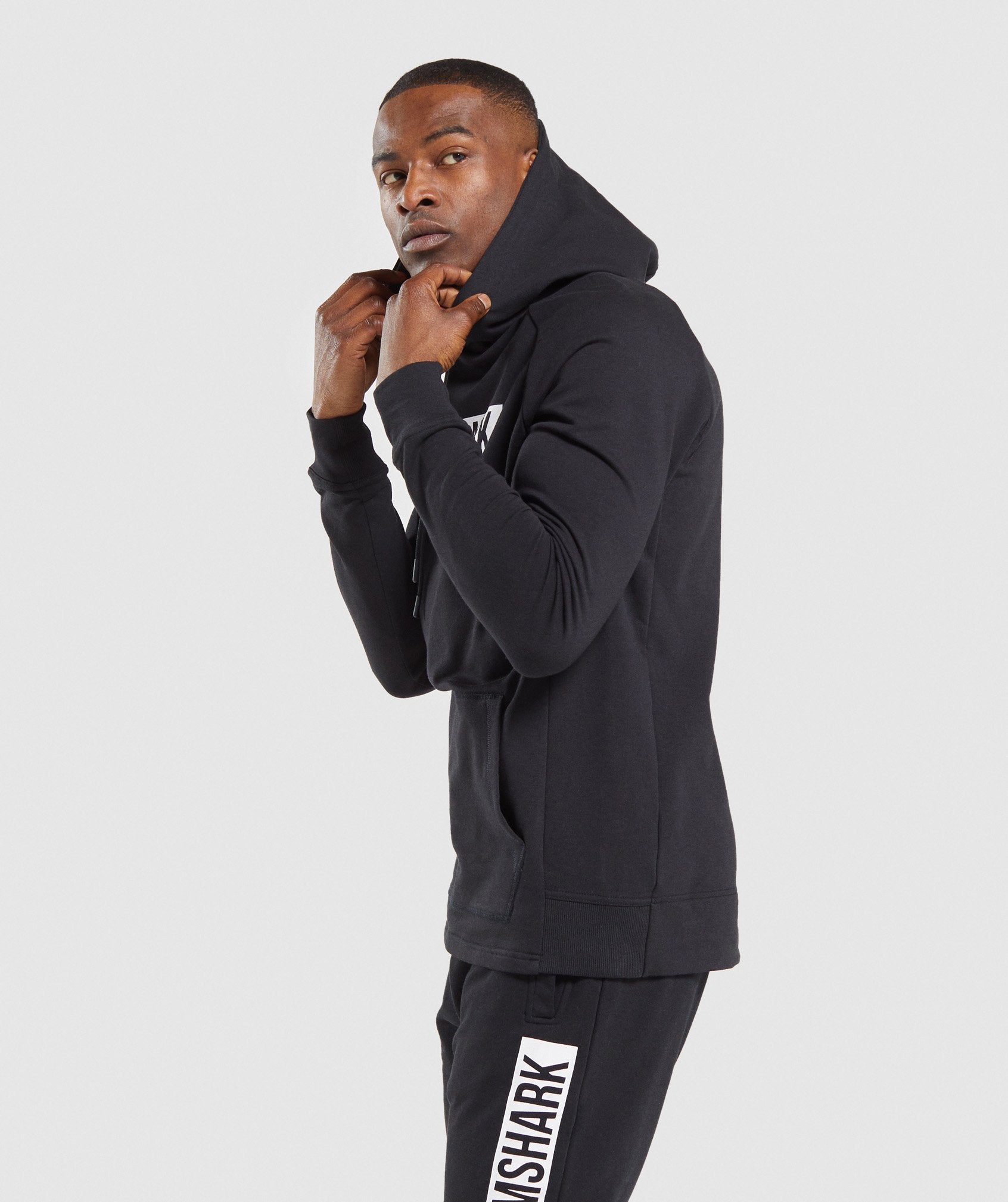 Block Hoodie in Black/White