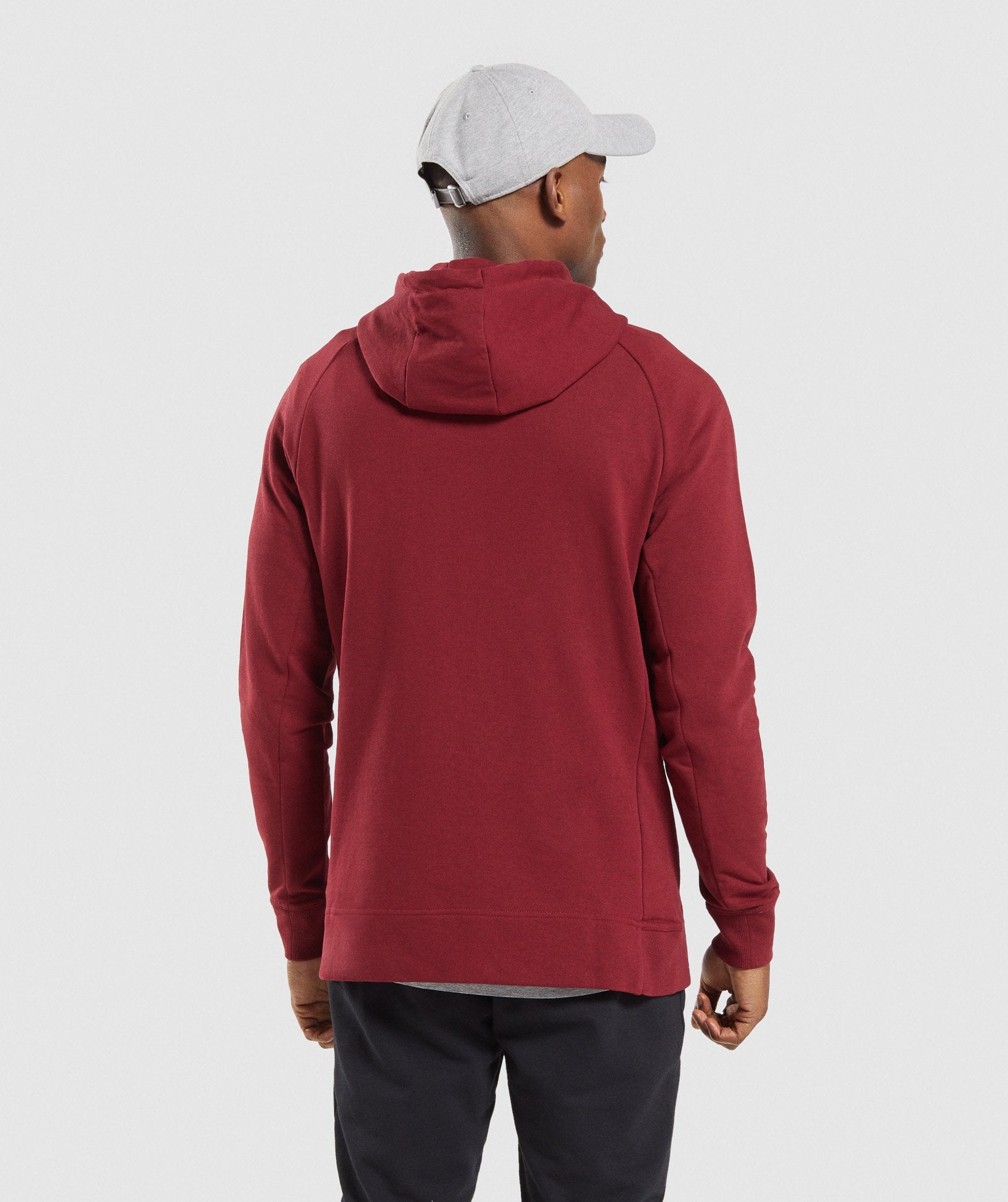 Block Hoodie in Claret - view 2