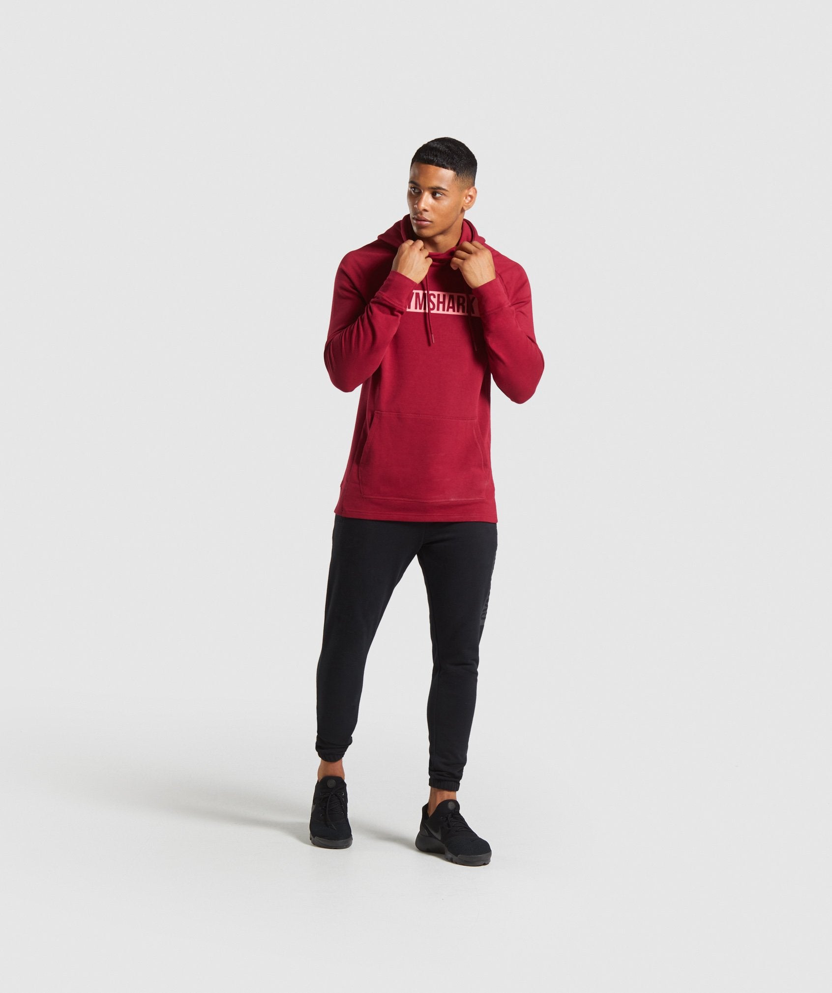 Block Hoodie in Claret - view 3