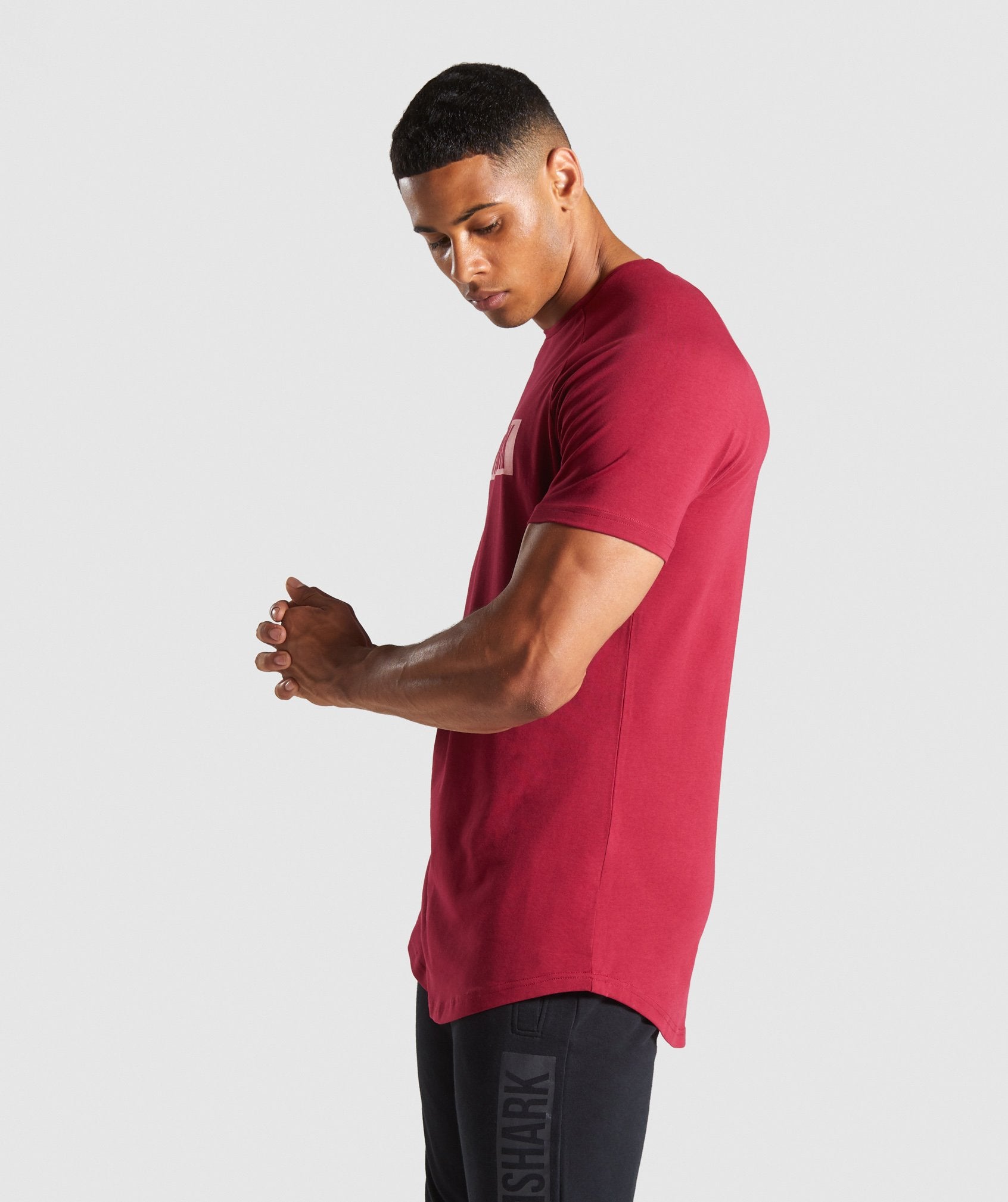 Block T-Shirt in Claret - view 3