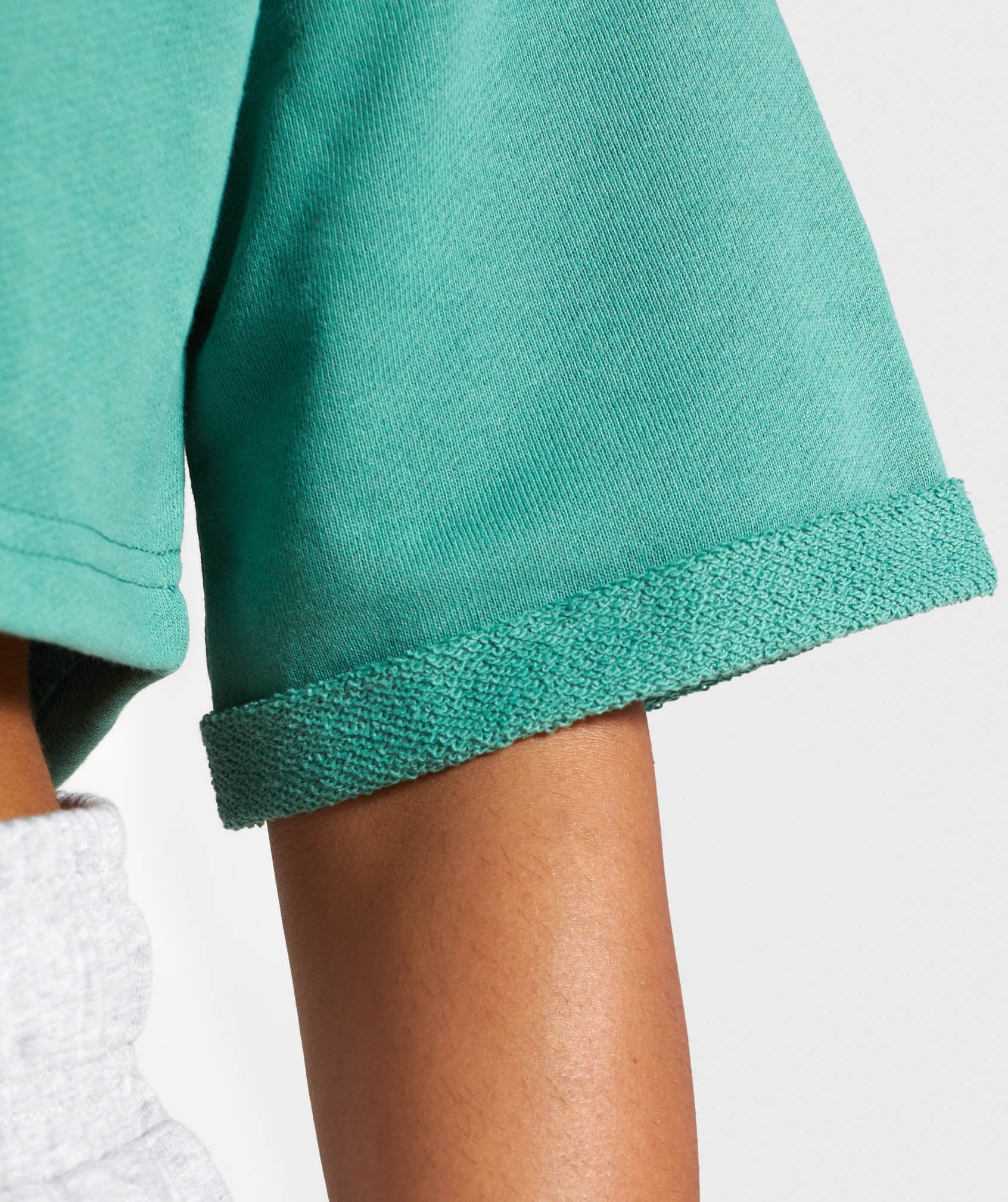 Be Brave Boxy Cropped Sweater in Green - view 5