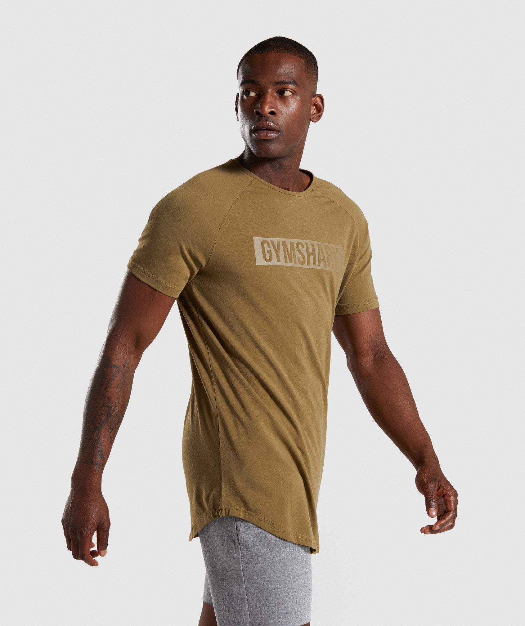 Block T-Shirt in Khaki - view 3