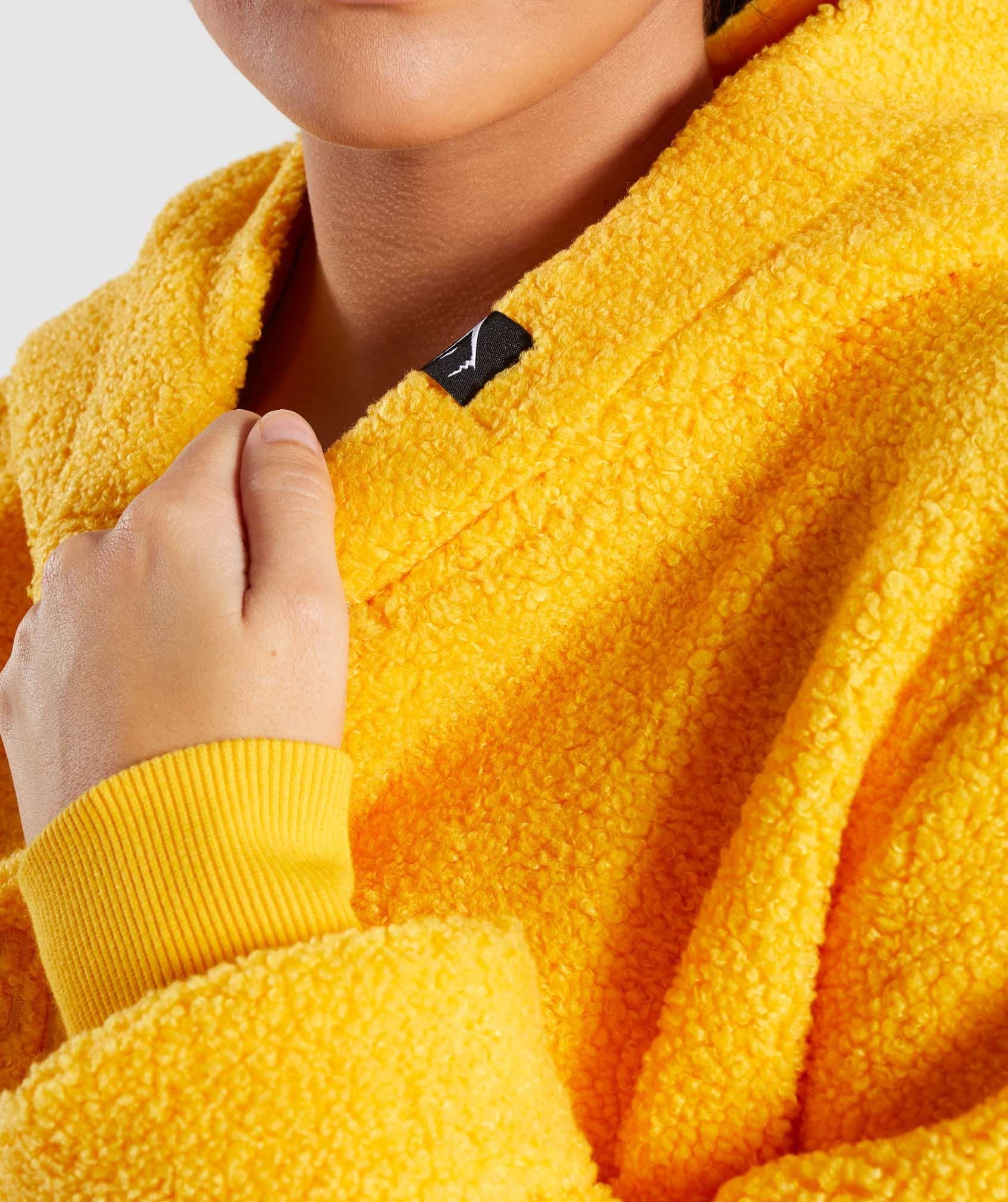 Borg Pullover in Citrus Yellow - view 5