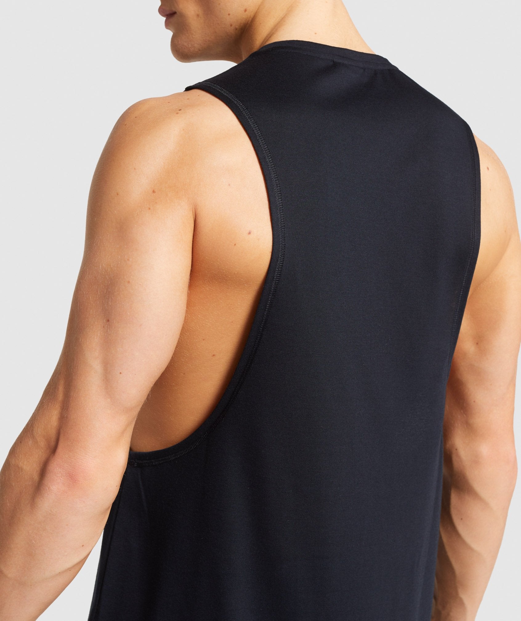 Combat Drop Arm Tank in Black - view 6