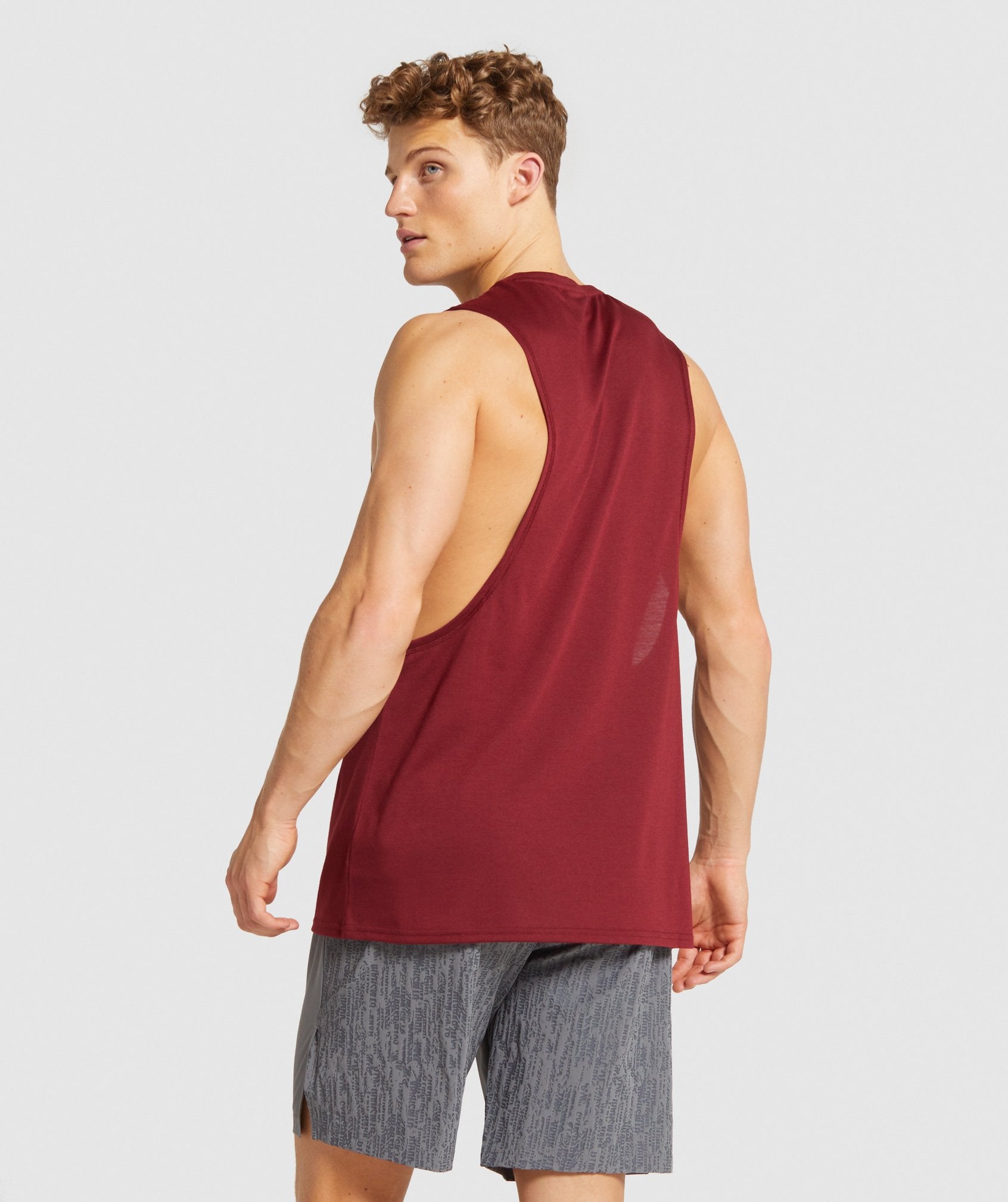 Combat Drop Arm Tank in Claret