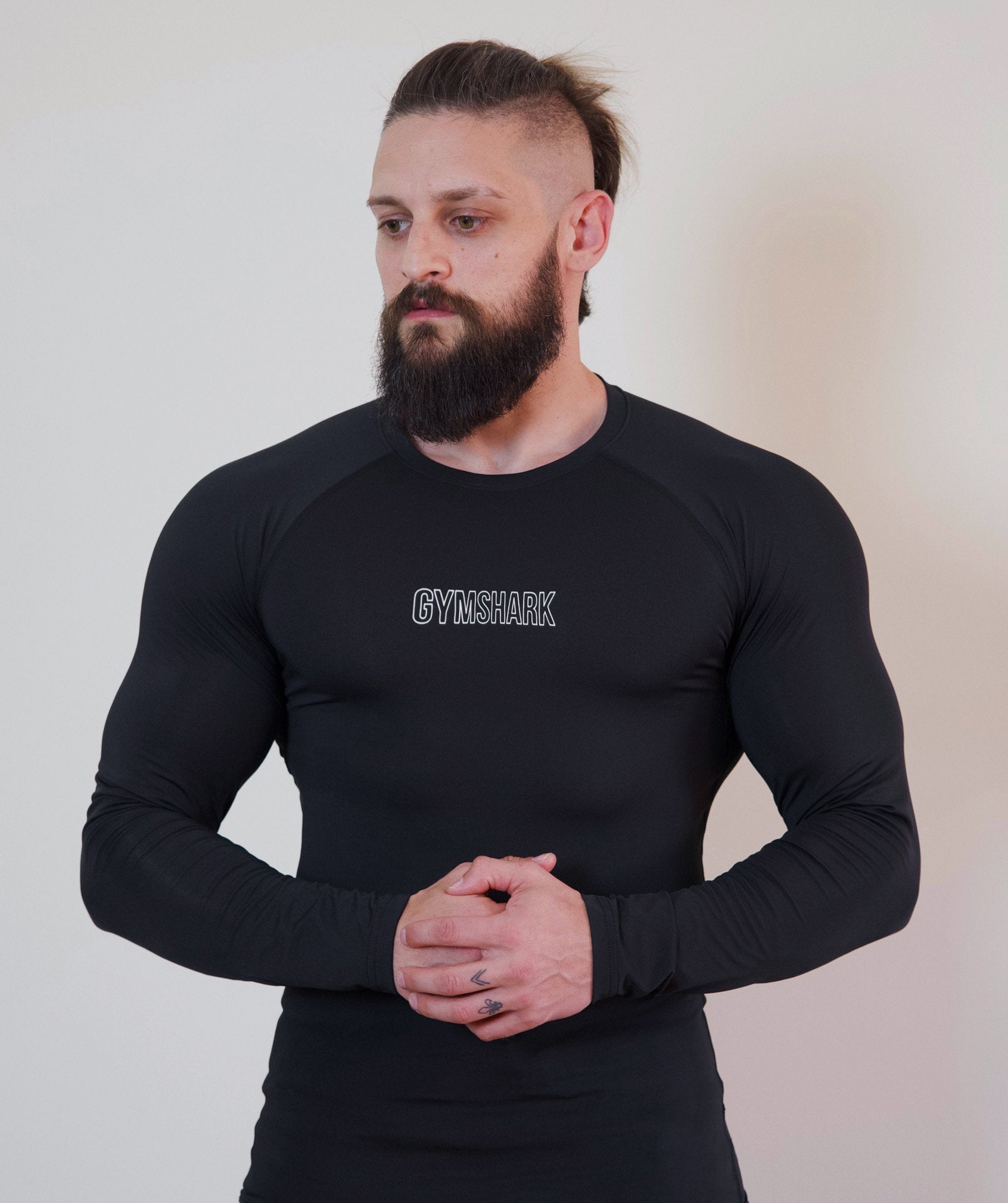 Combat Long Sleeve Rashguard in Black