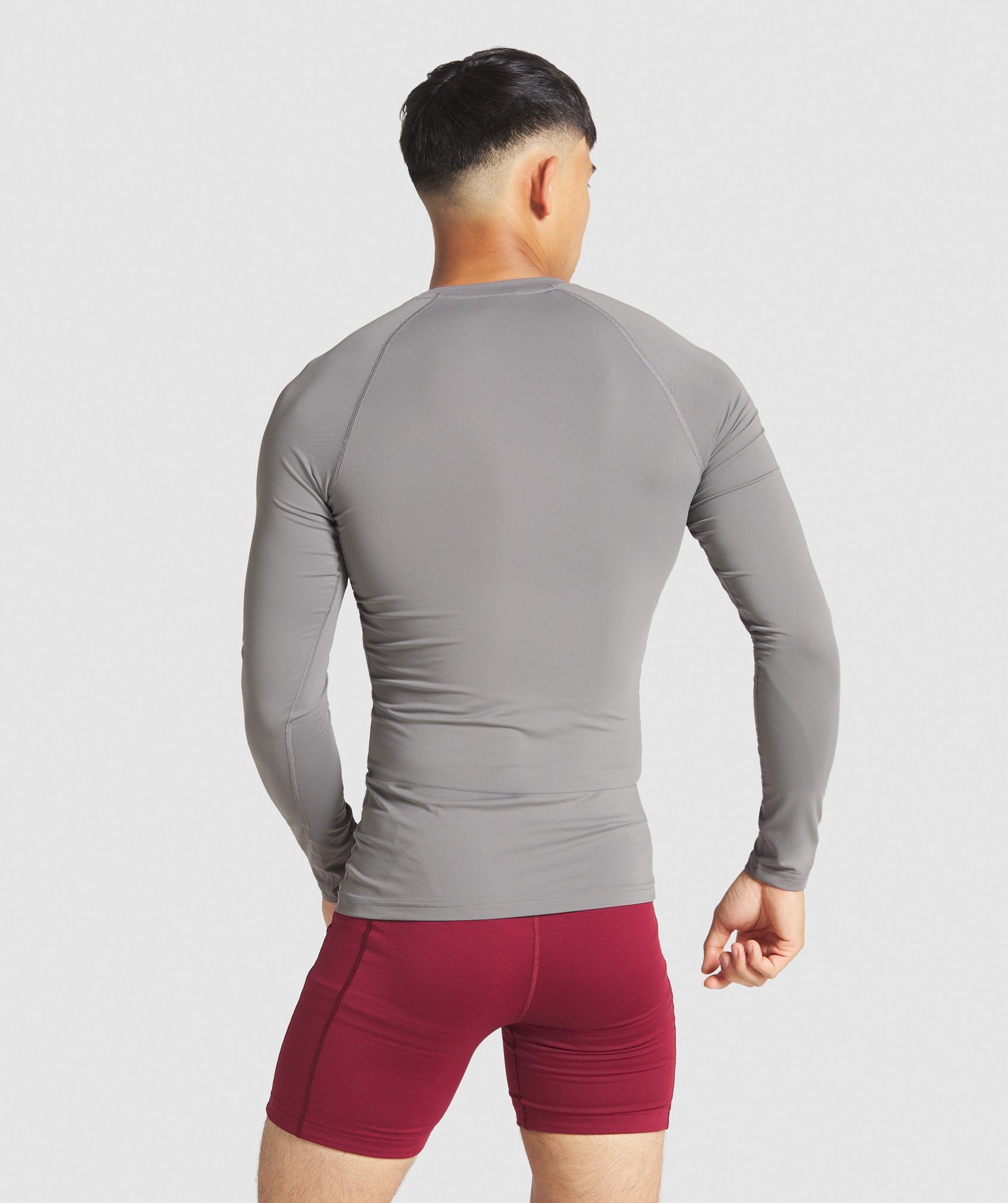 Combat Long Sleeve Rashguard in Smokey Grey