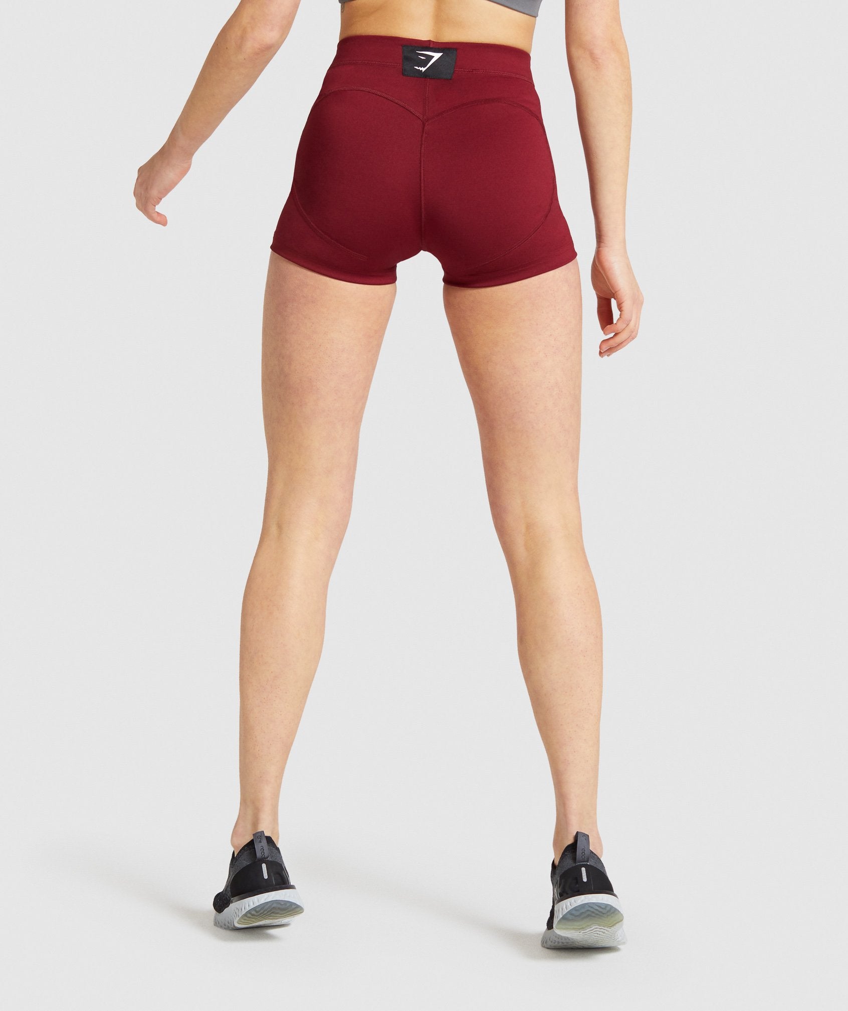 Combat Shorts in Claret - view 2