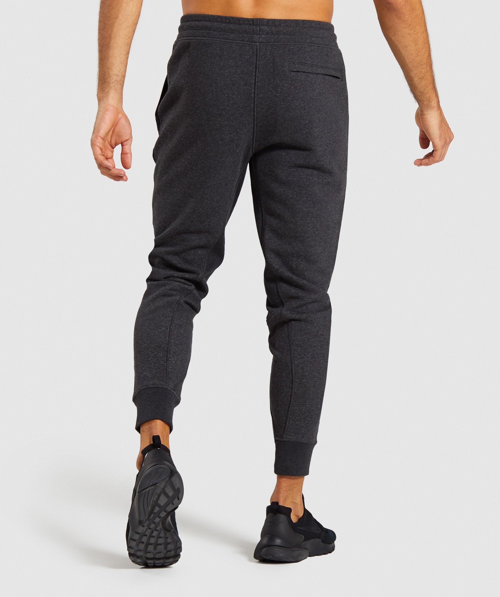 Compound Joggers in Black Marl