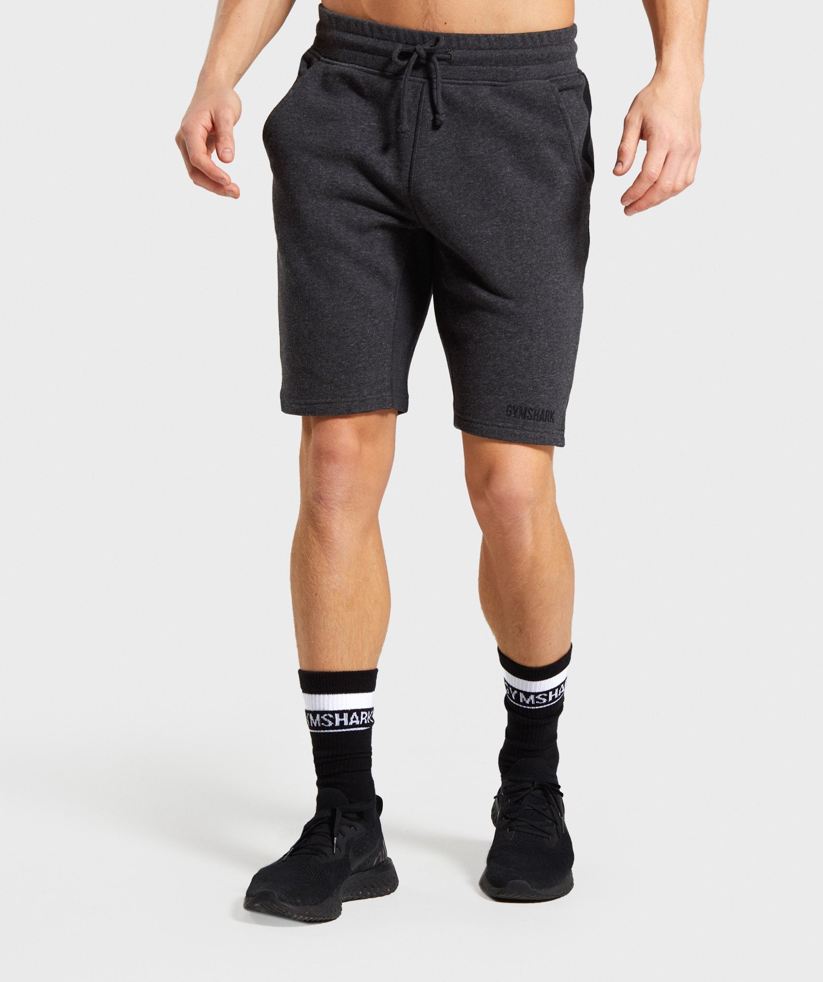 Compound Shorts in Black Marl - view 1
