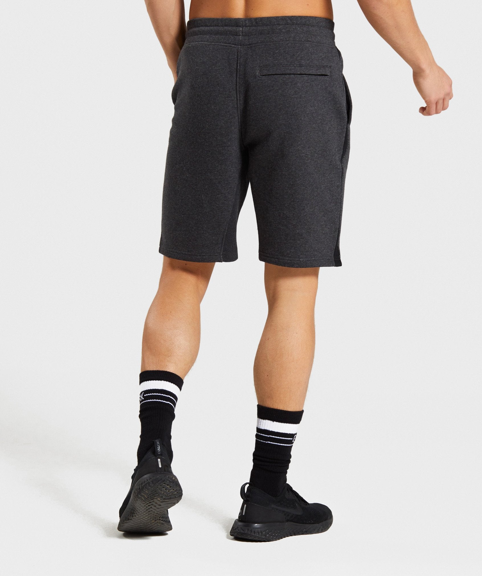 Compound Shorts in Black Marl - view 2
