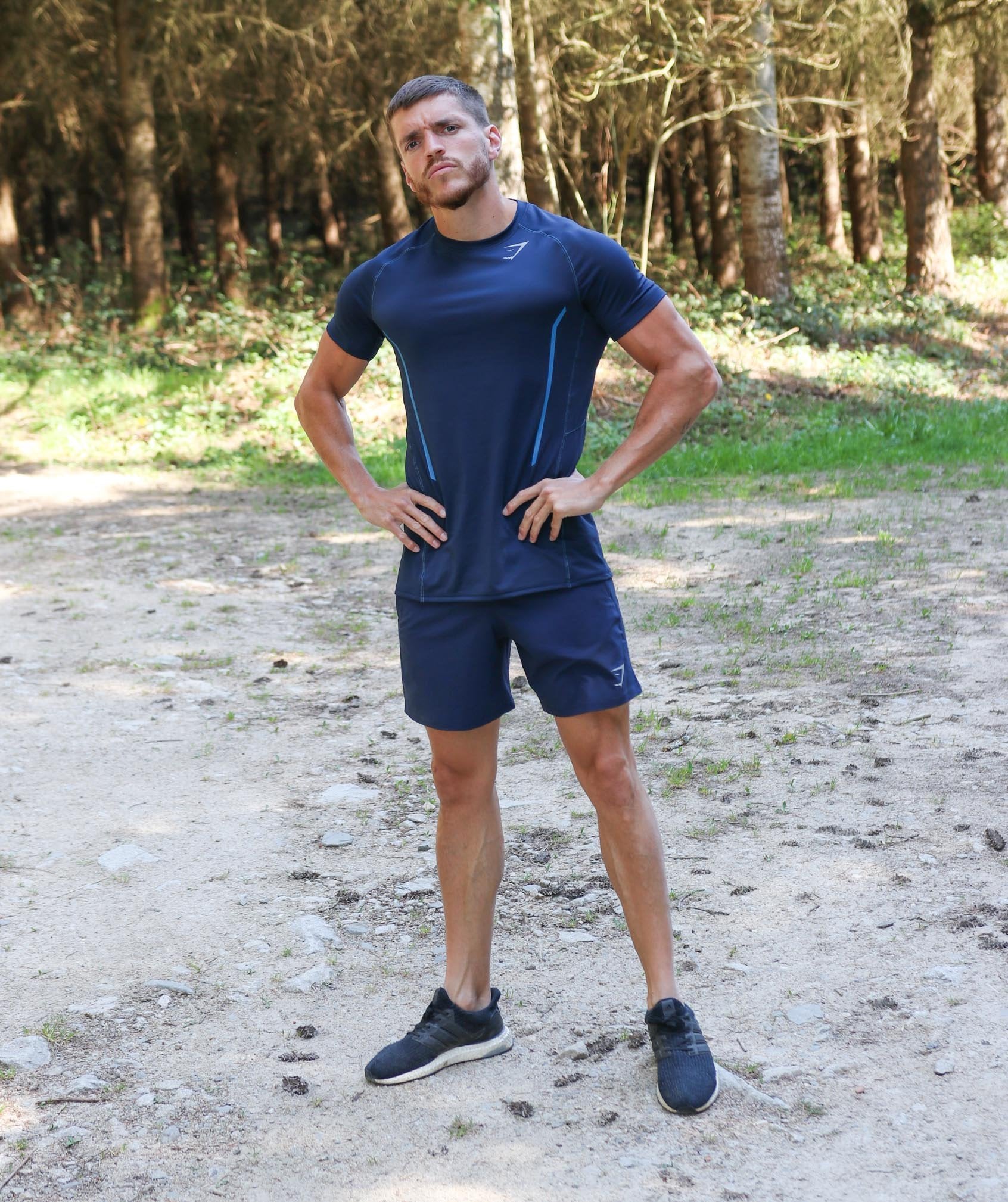 Contemporary Shorts in Dark Blue - view 7