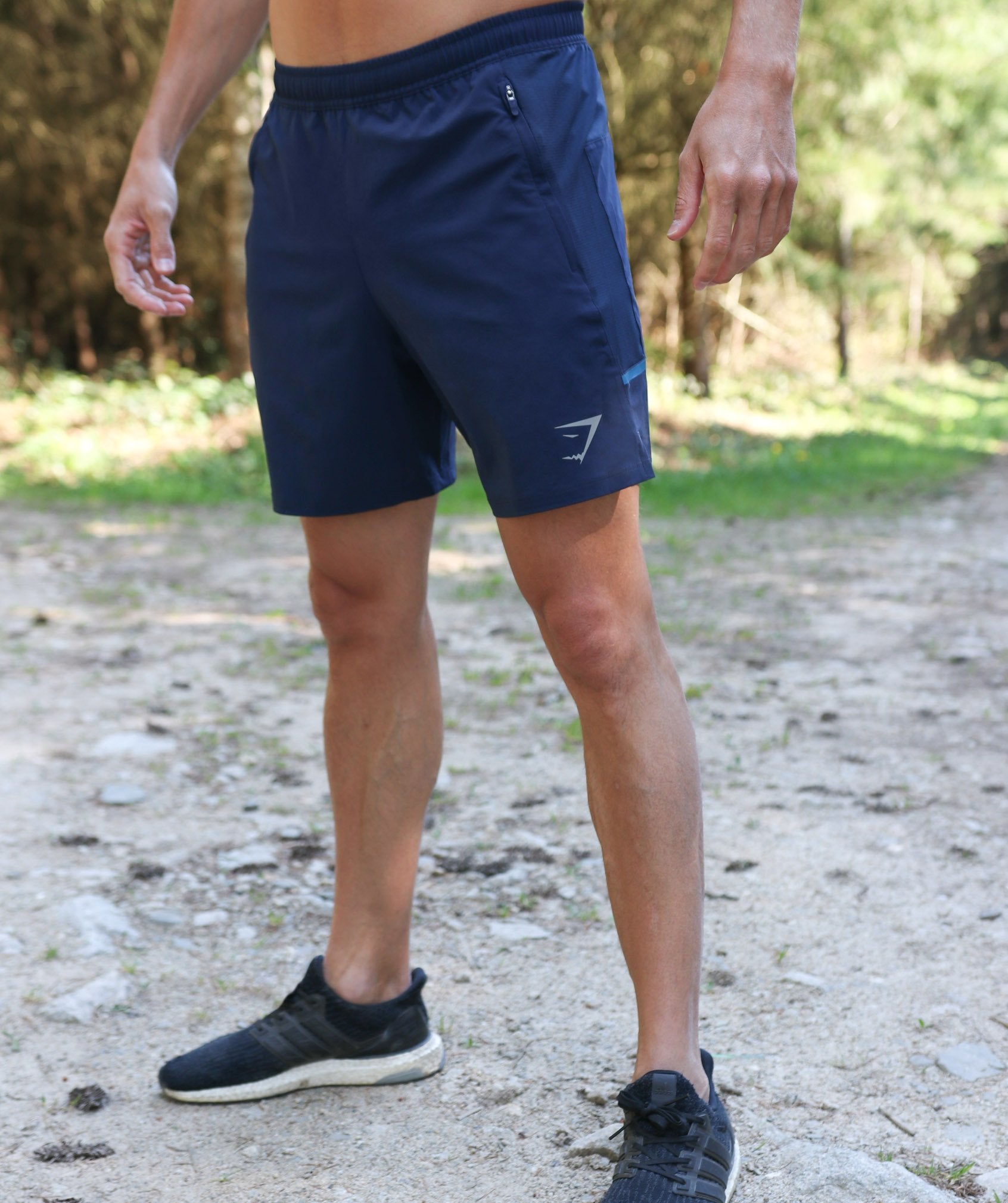 Contemporary Shorts in Dark Blue - view 3