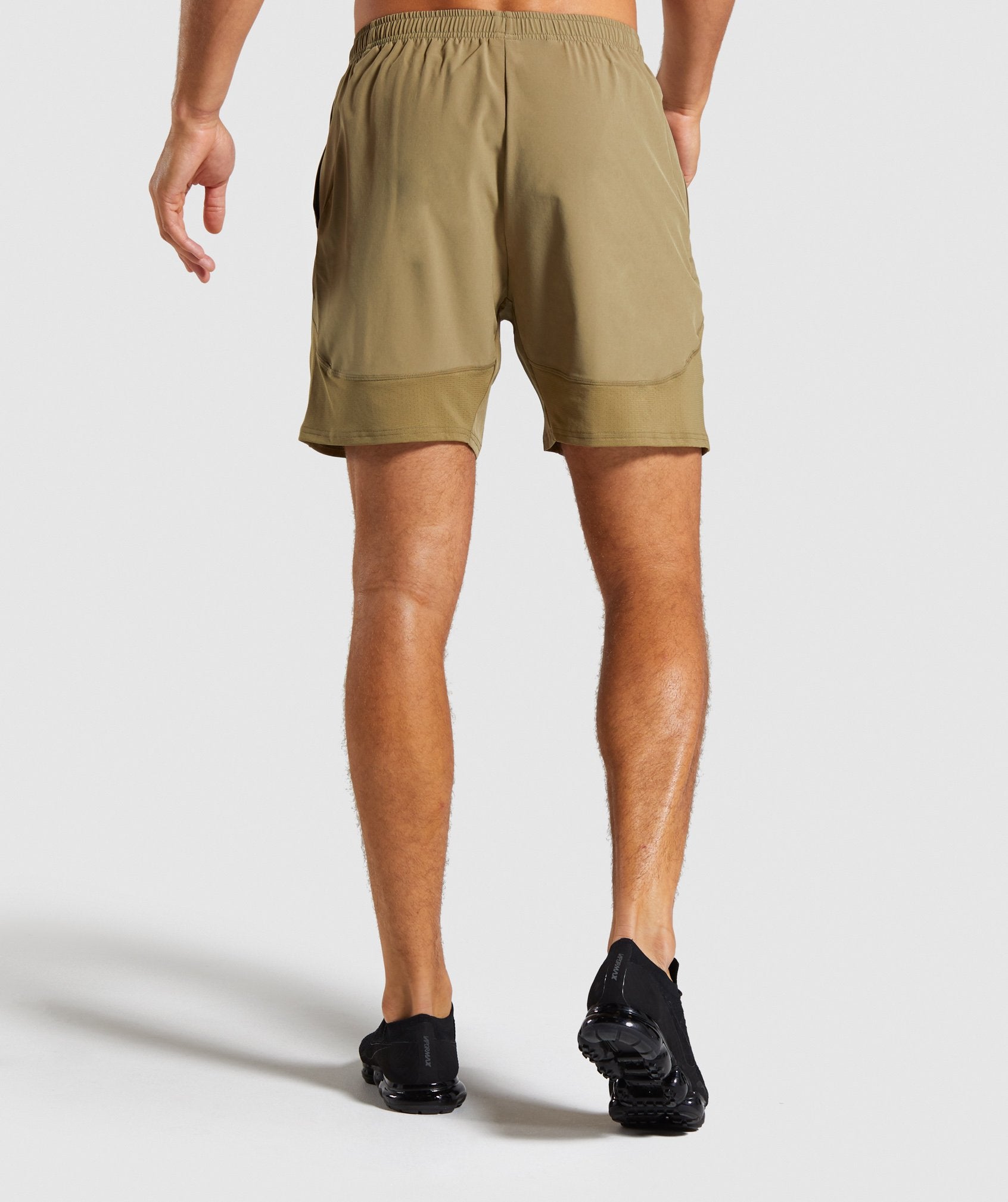 Contemporary Shorts in Khaki - view 2