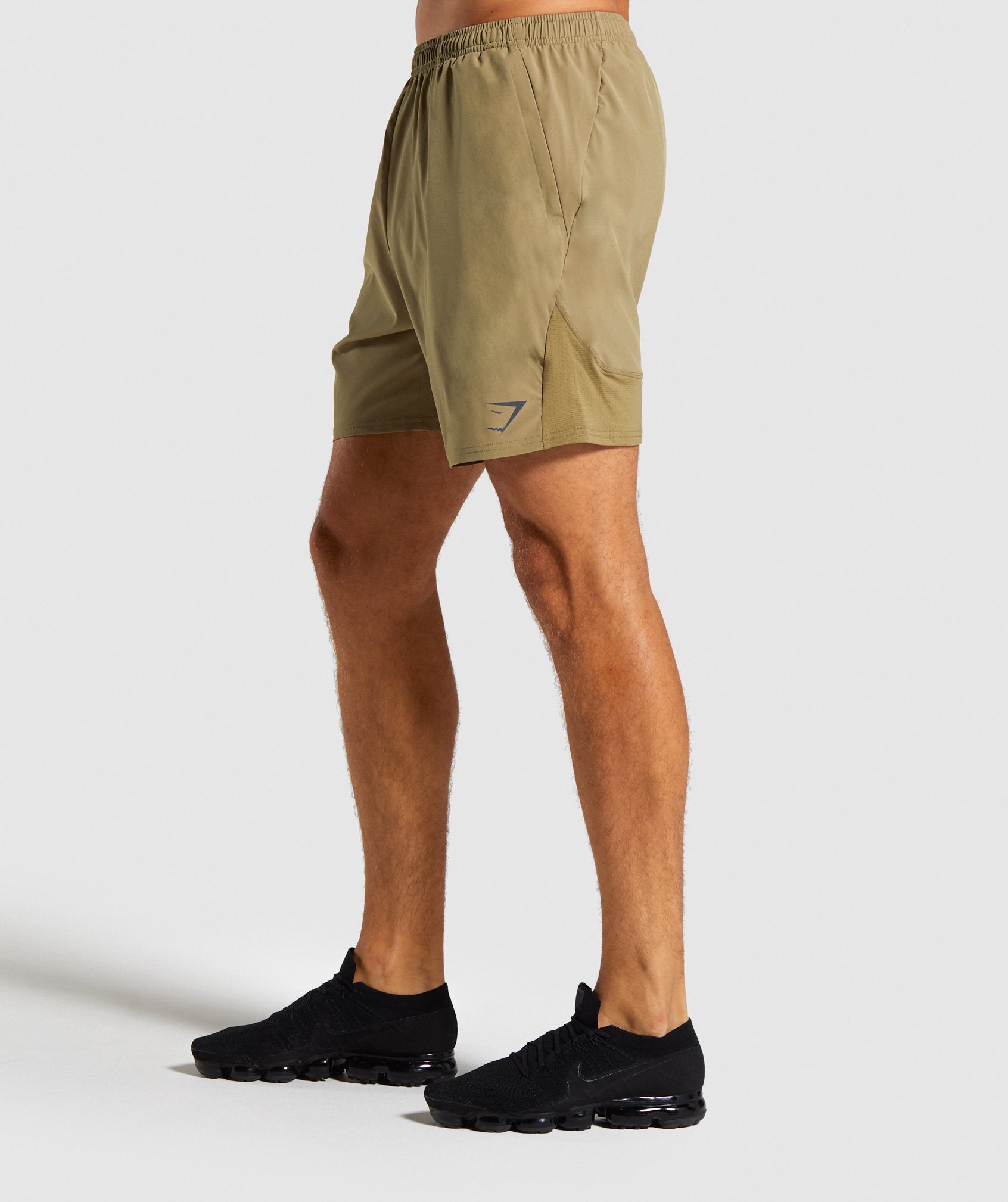 Contemporary Shorts in Khaki - view 3