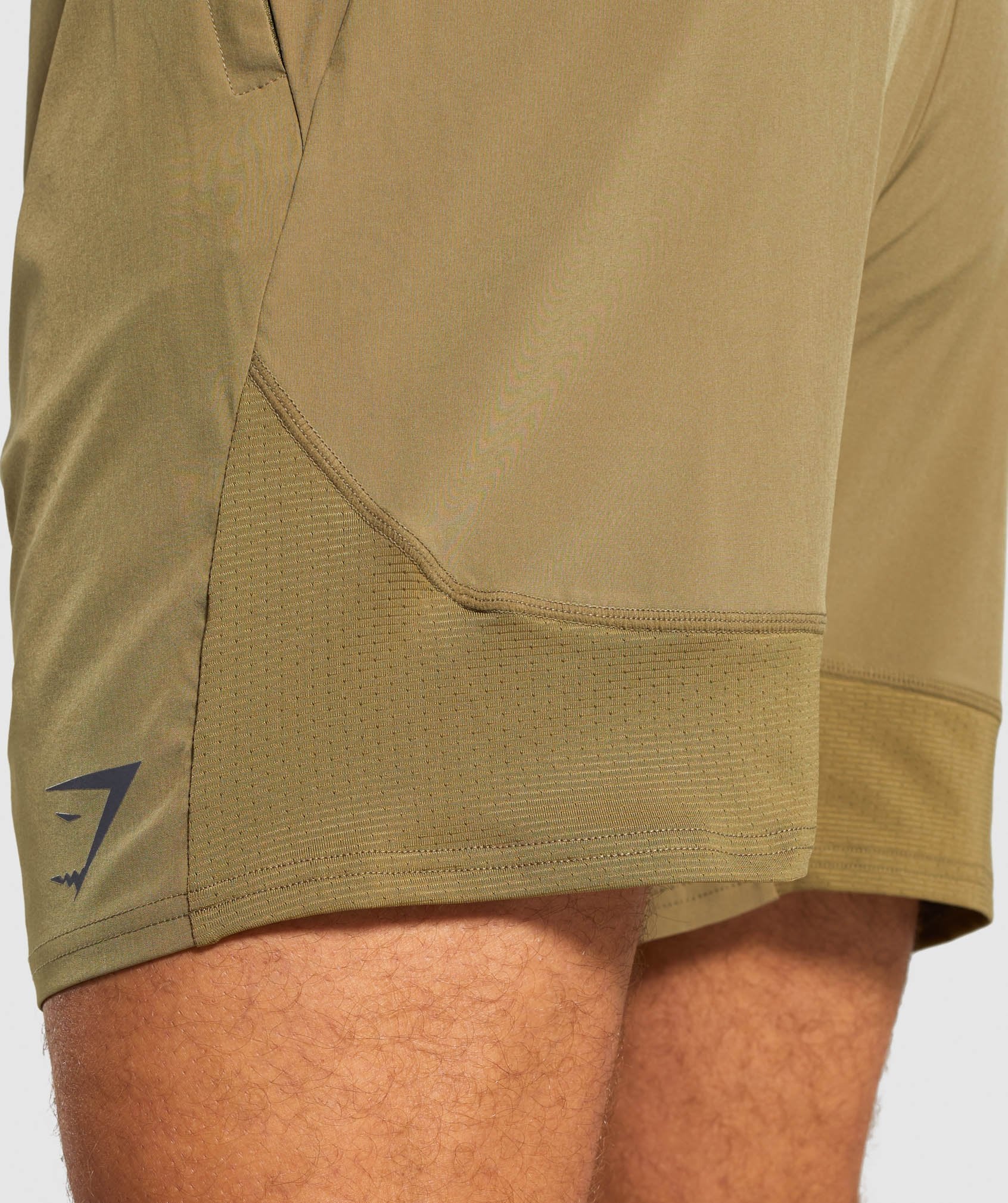 Contemporary Shorts in Khaki - view 5