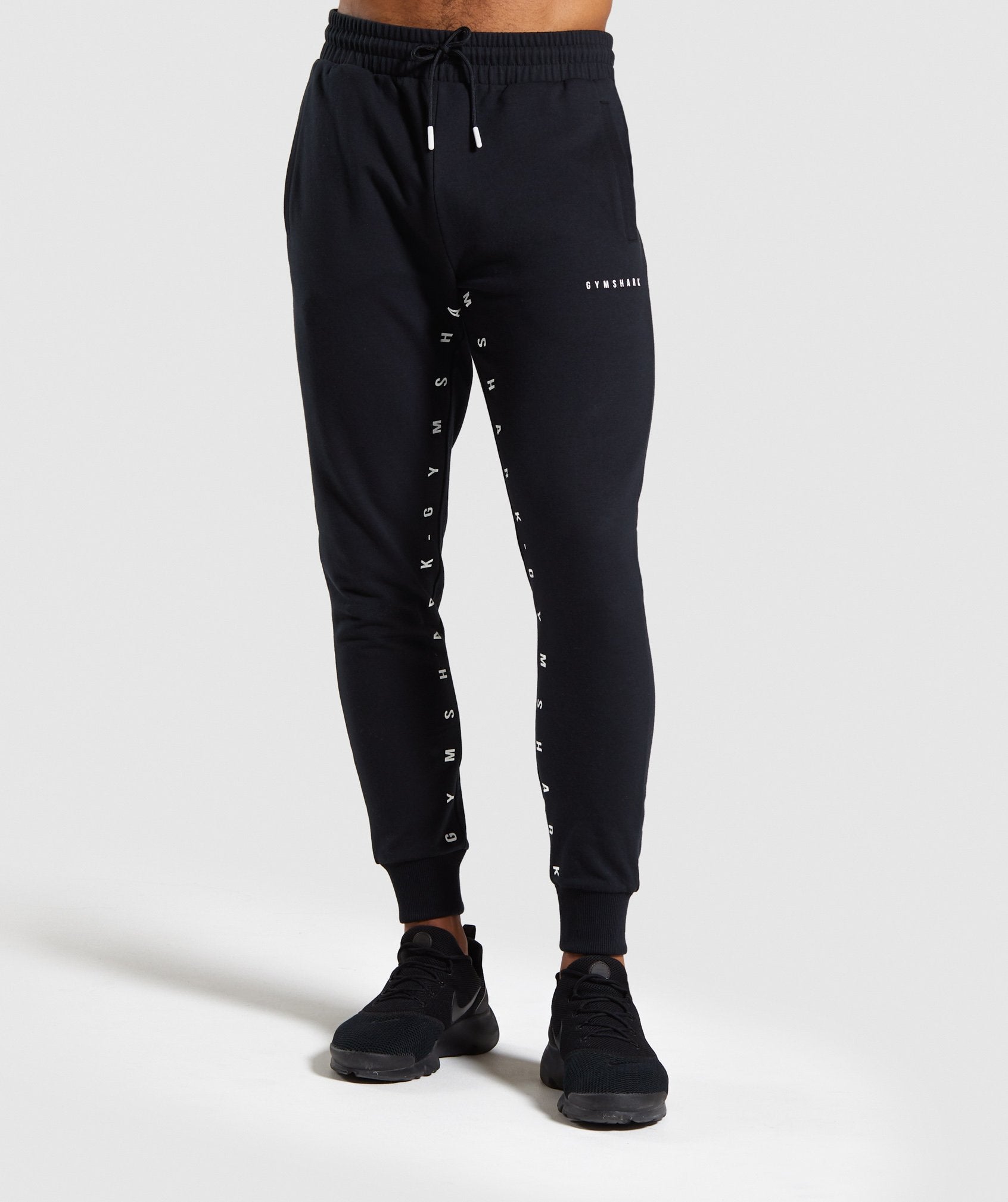 Contrast Joggers in Black - view 1