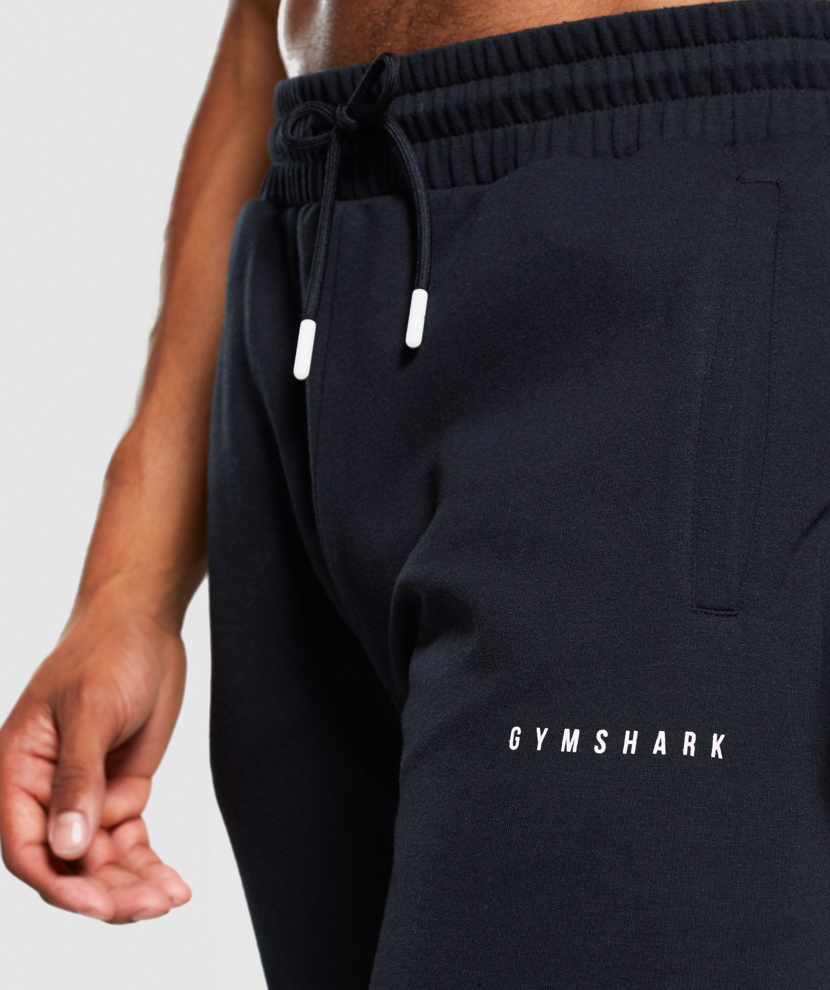 Contrast Joggers in Black - view 6