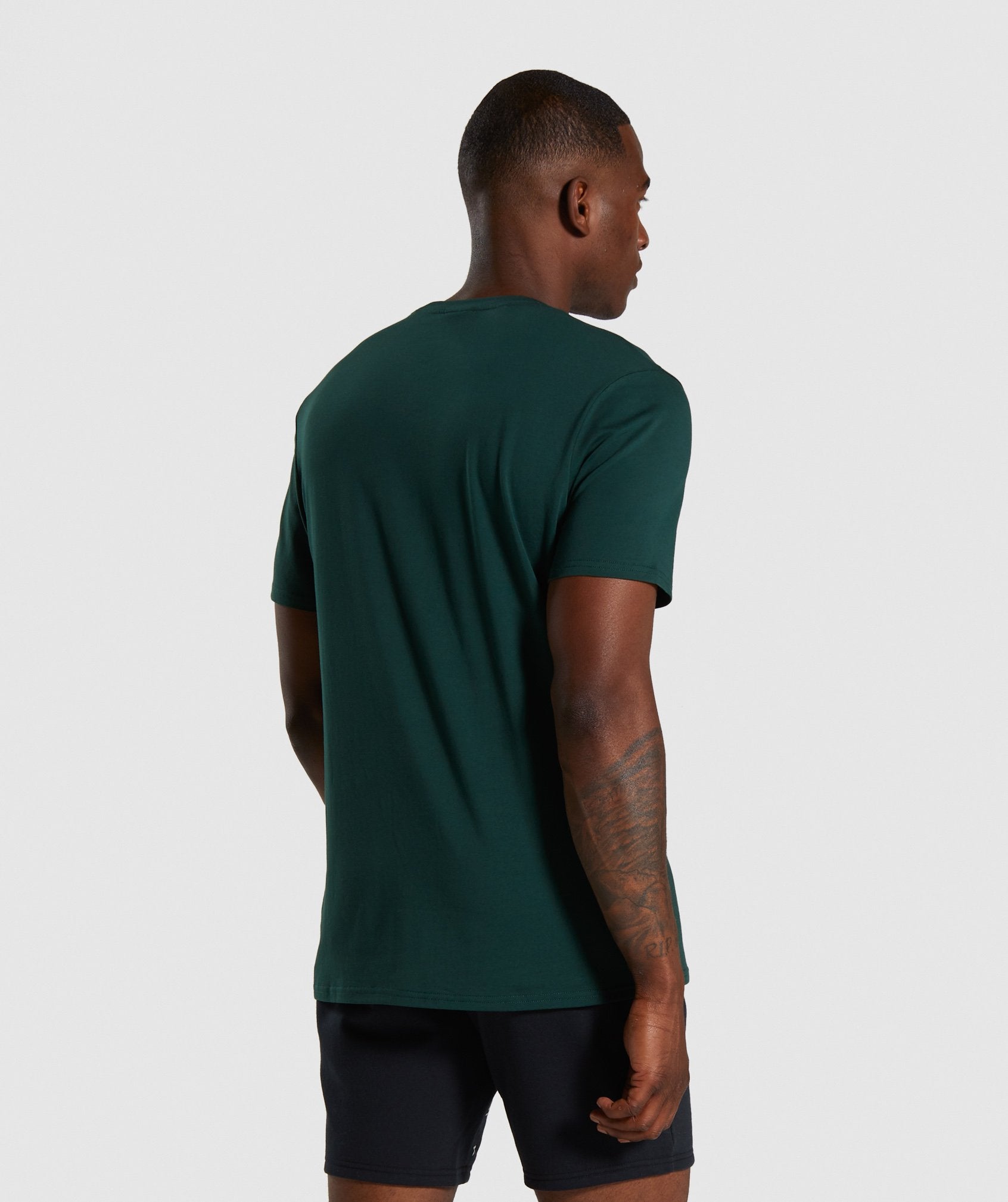 Contrast T-Shirt in Green - view 2