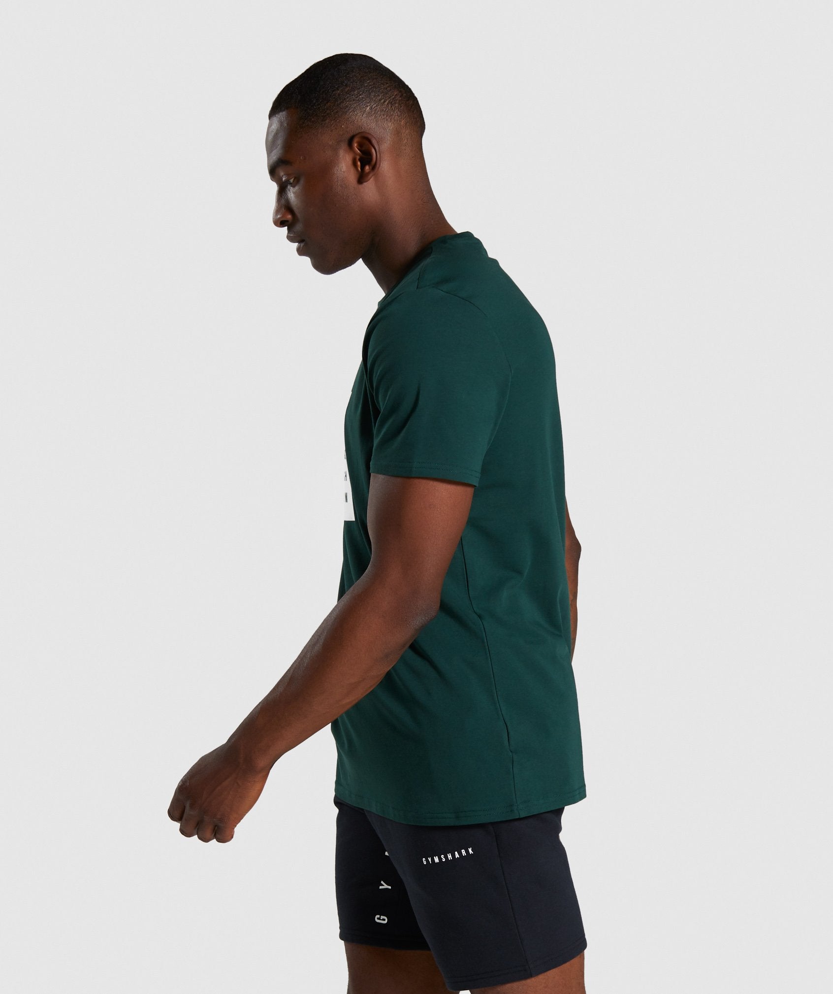 Contrast T-Shirt in Green - view 3