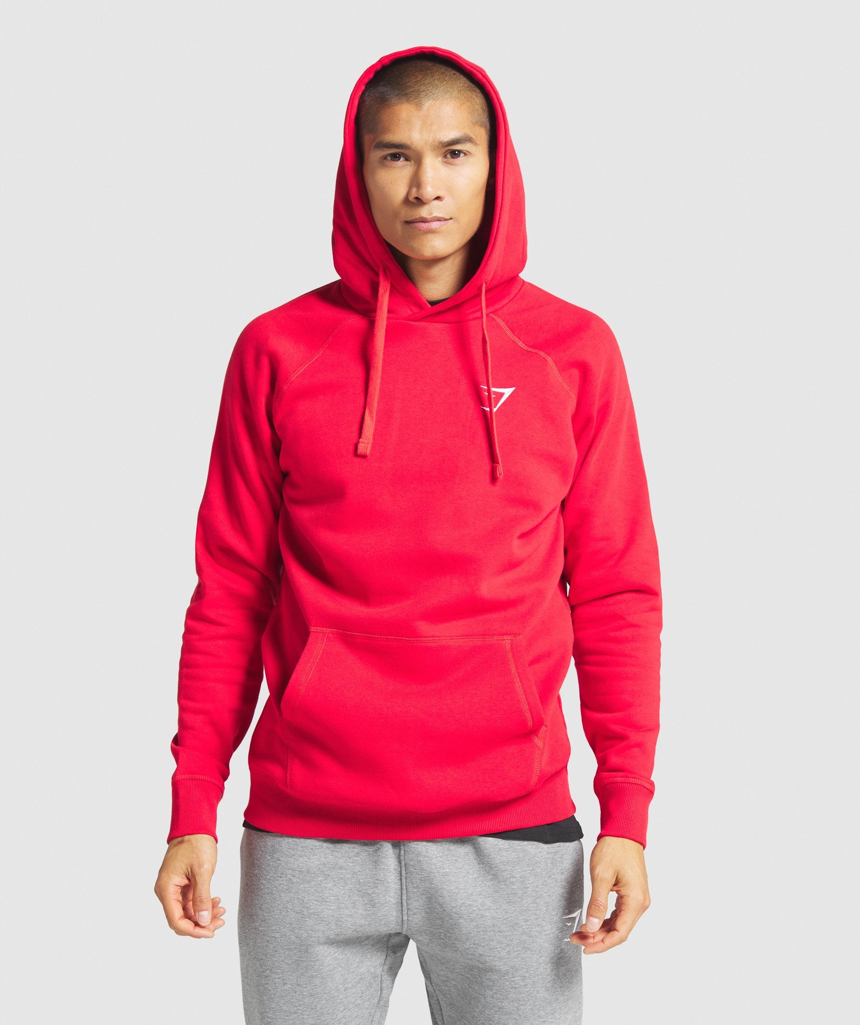 Crest Hoodie in Red - view 1