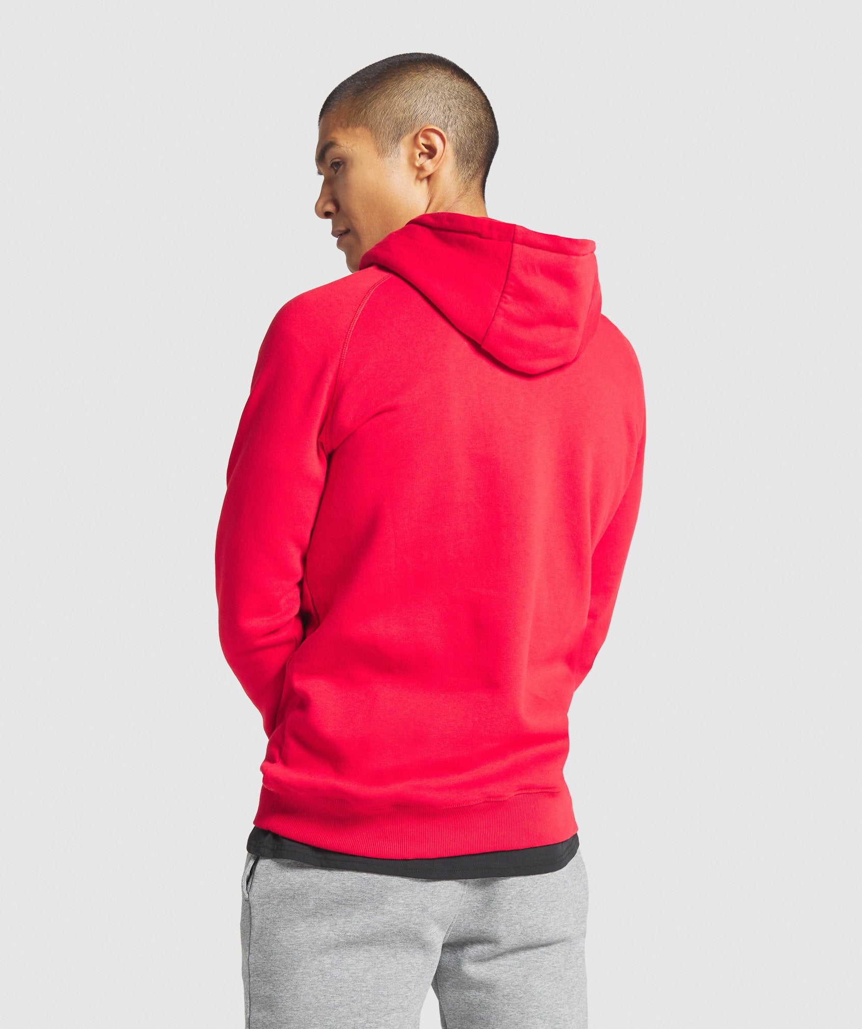 Crest Hoodie in Red - view 3