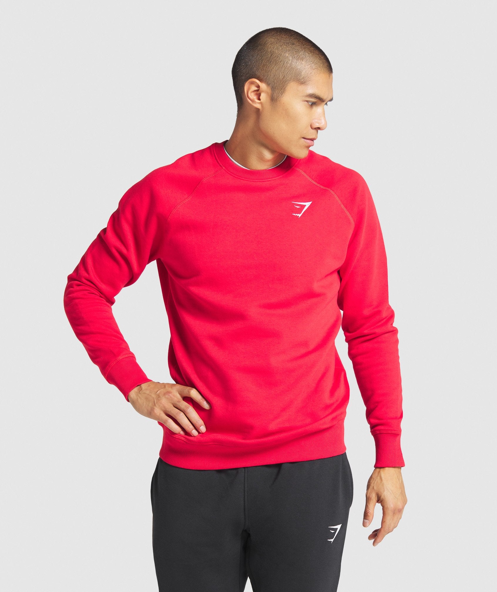 Crest Sweatshirt in Red - view 1