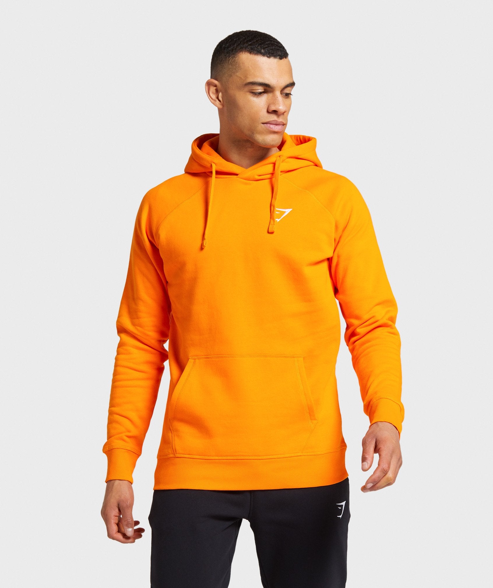 Gymshark Crest Hoodie - Orange Image A