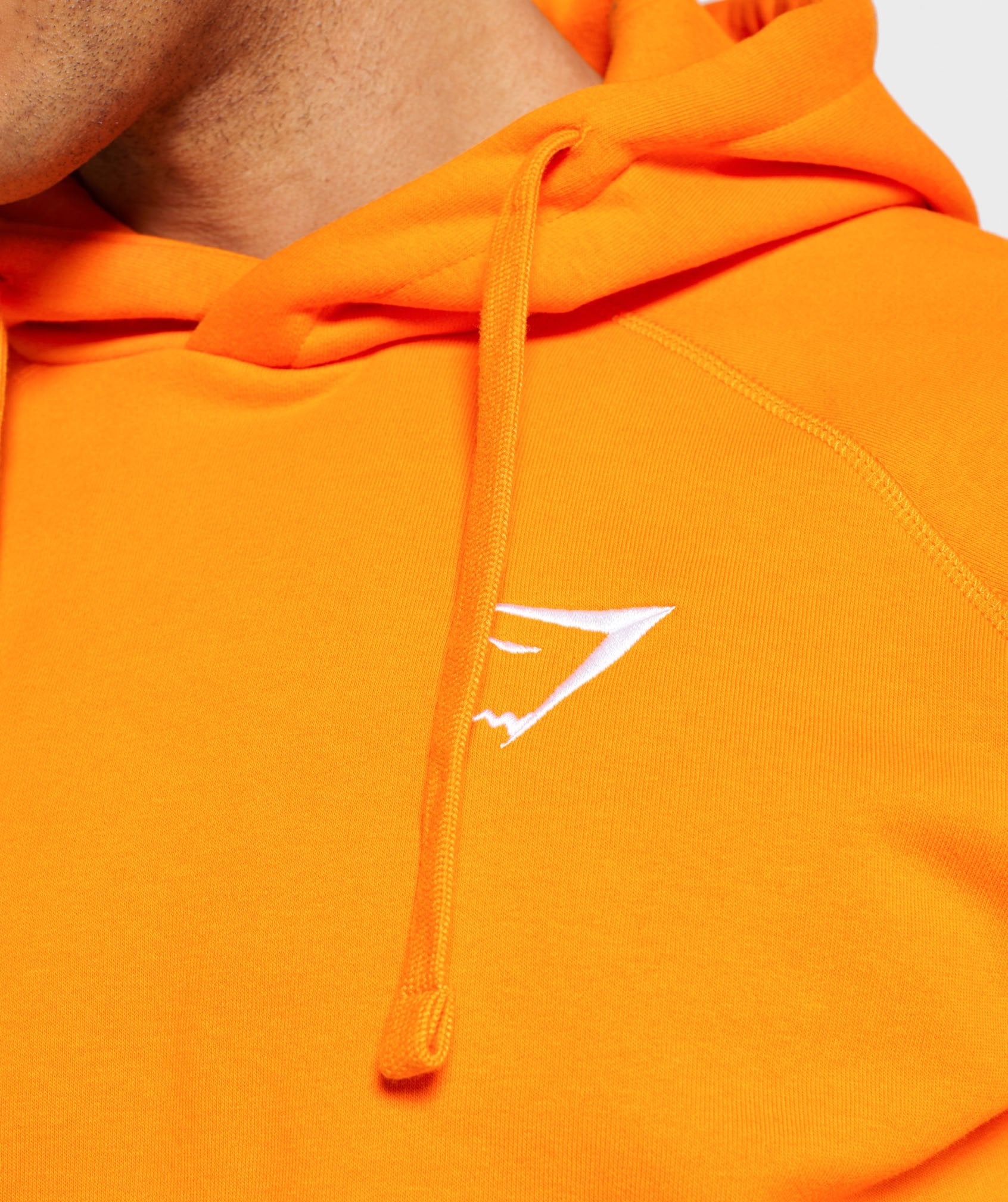 Gymshark Crest Hoodie - Orange Image D1